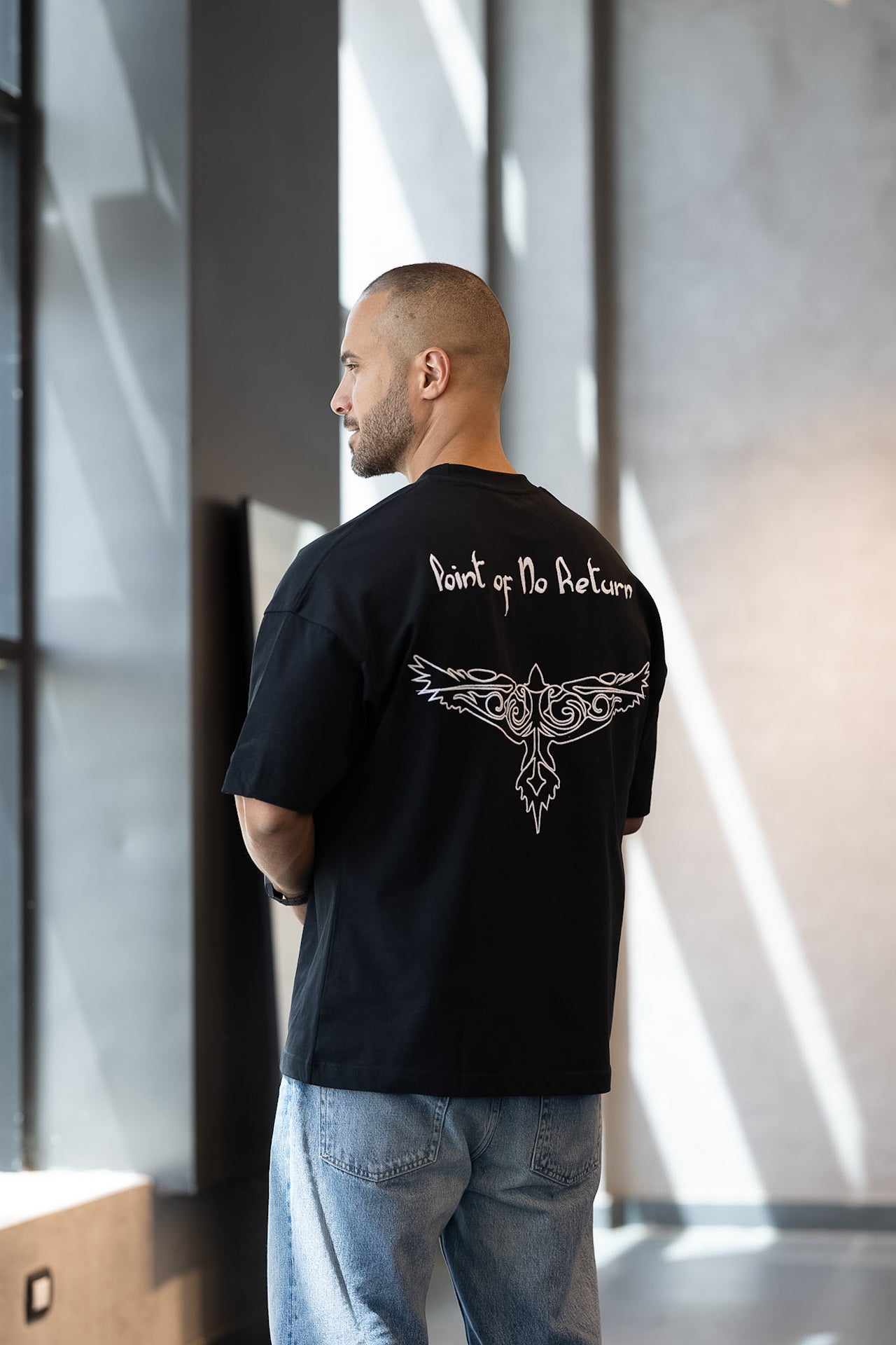 Relaxed Fit T-shirt With Embroidery Eagle/3328