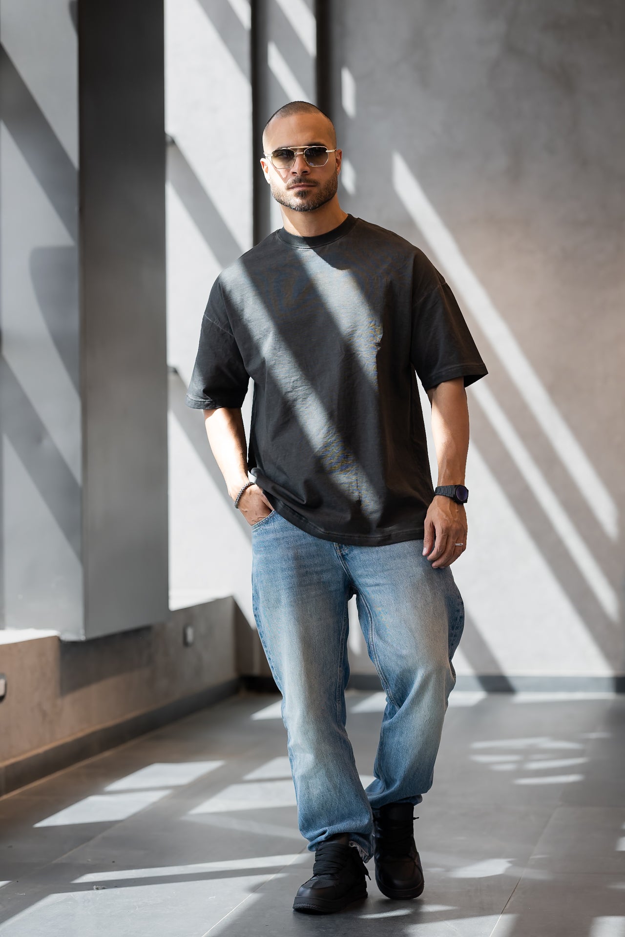 Basic Relaxed Fit Acid T-shirt/3322