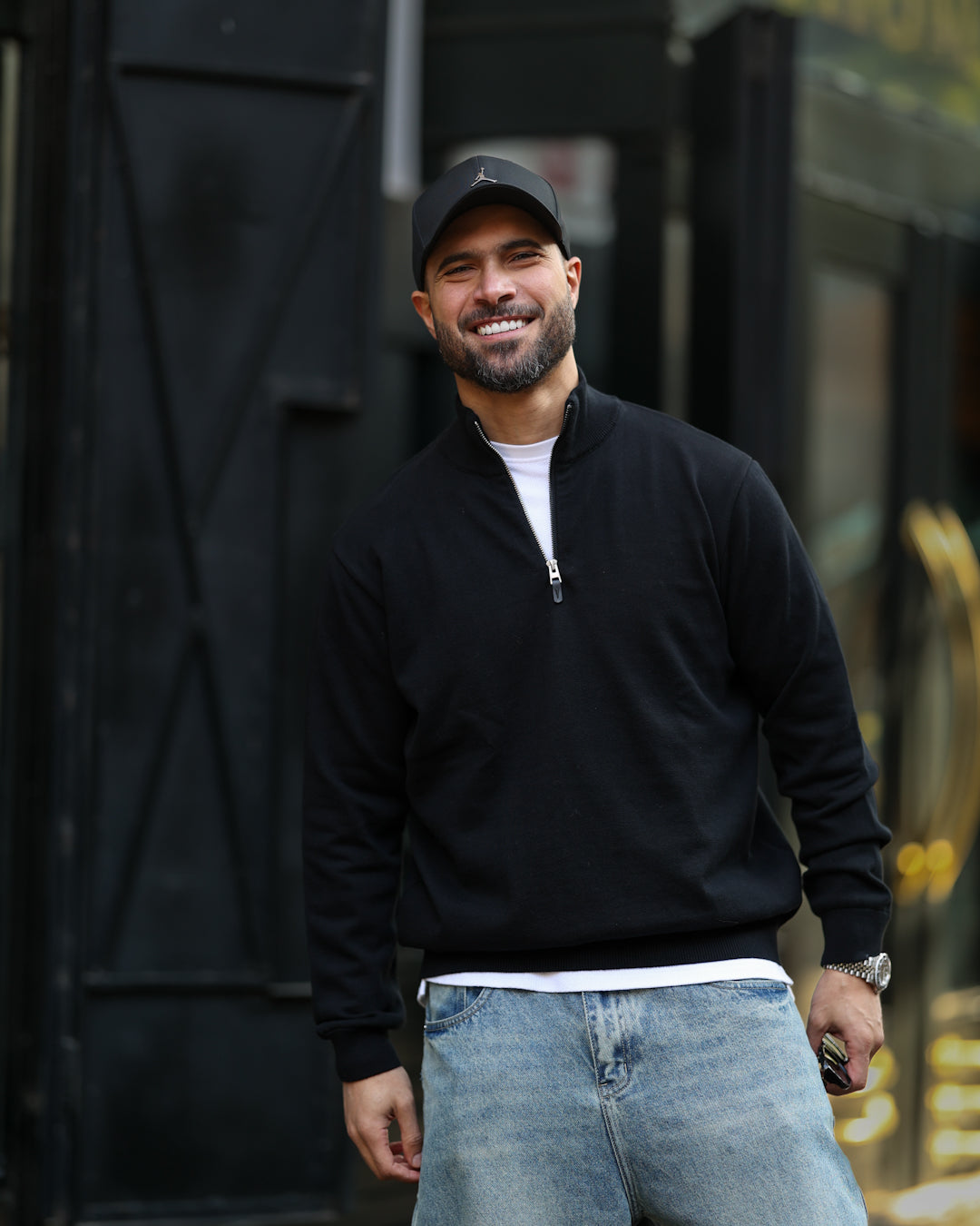 Regular Fit Knitwear With Half Zipper / 5018