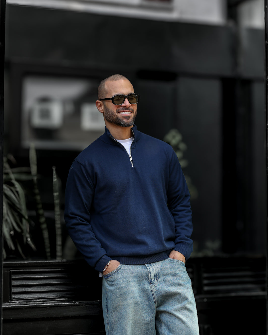 Regular Fit Knitwear With Half Zipper / 5018