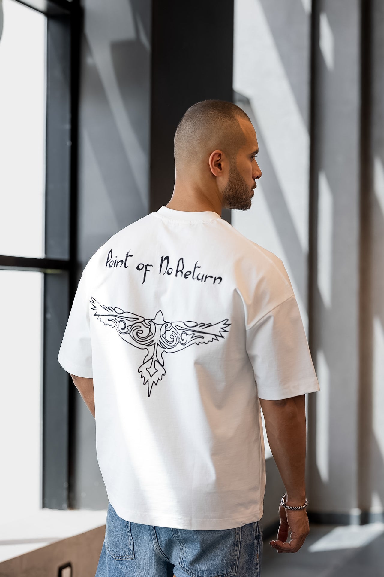 Relaxed Fit T-shirt With Embroidery Eagle/3328