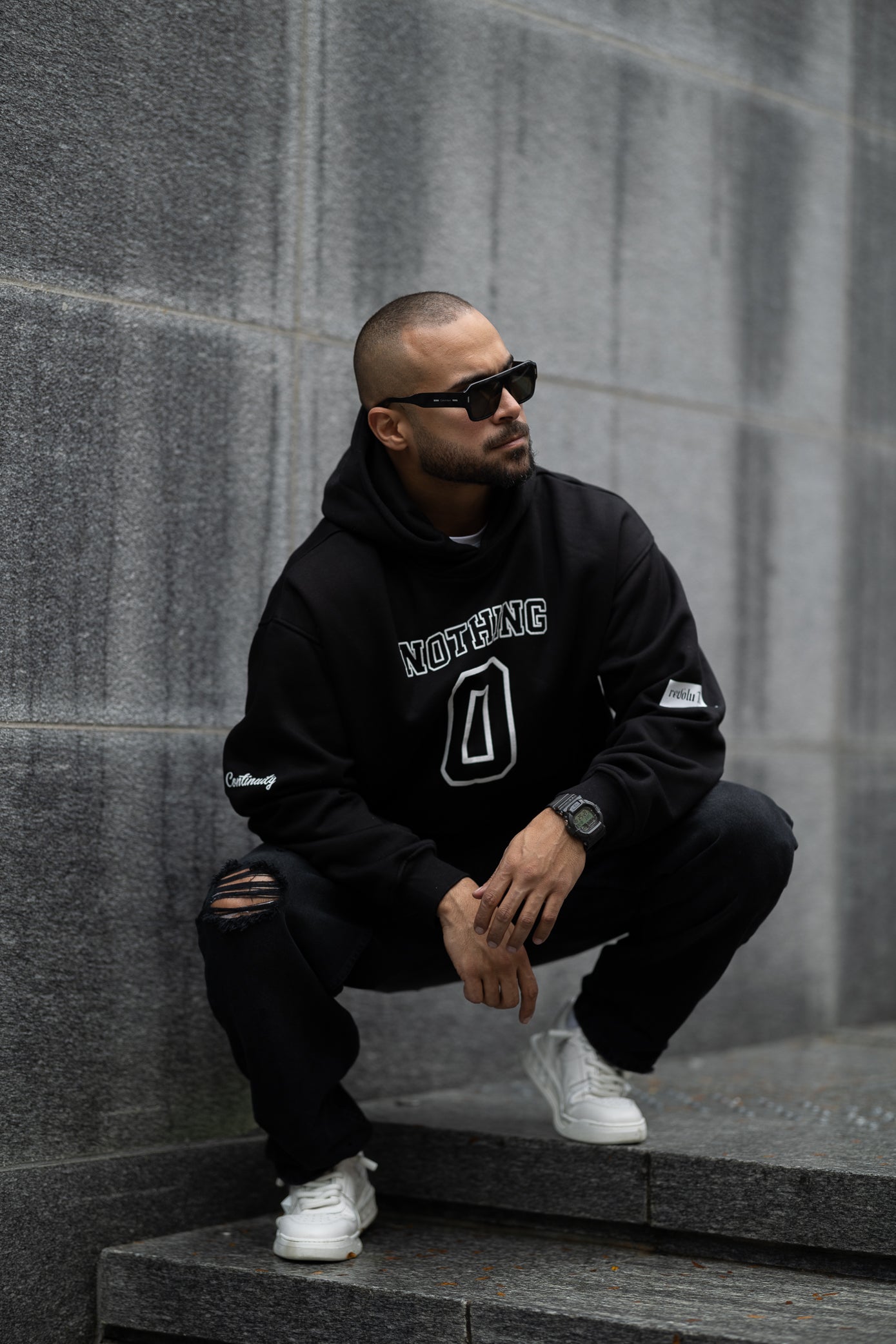 Oversize Hoodie With Printed/4521