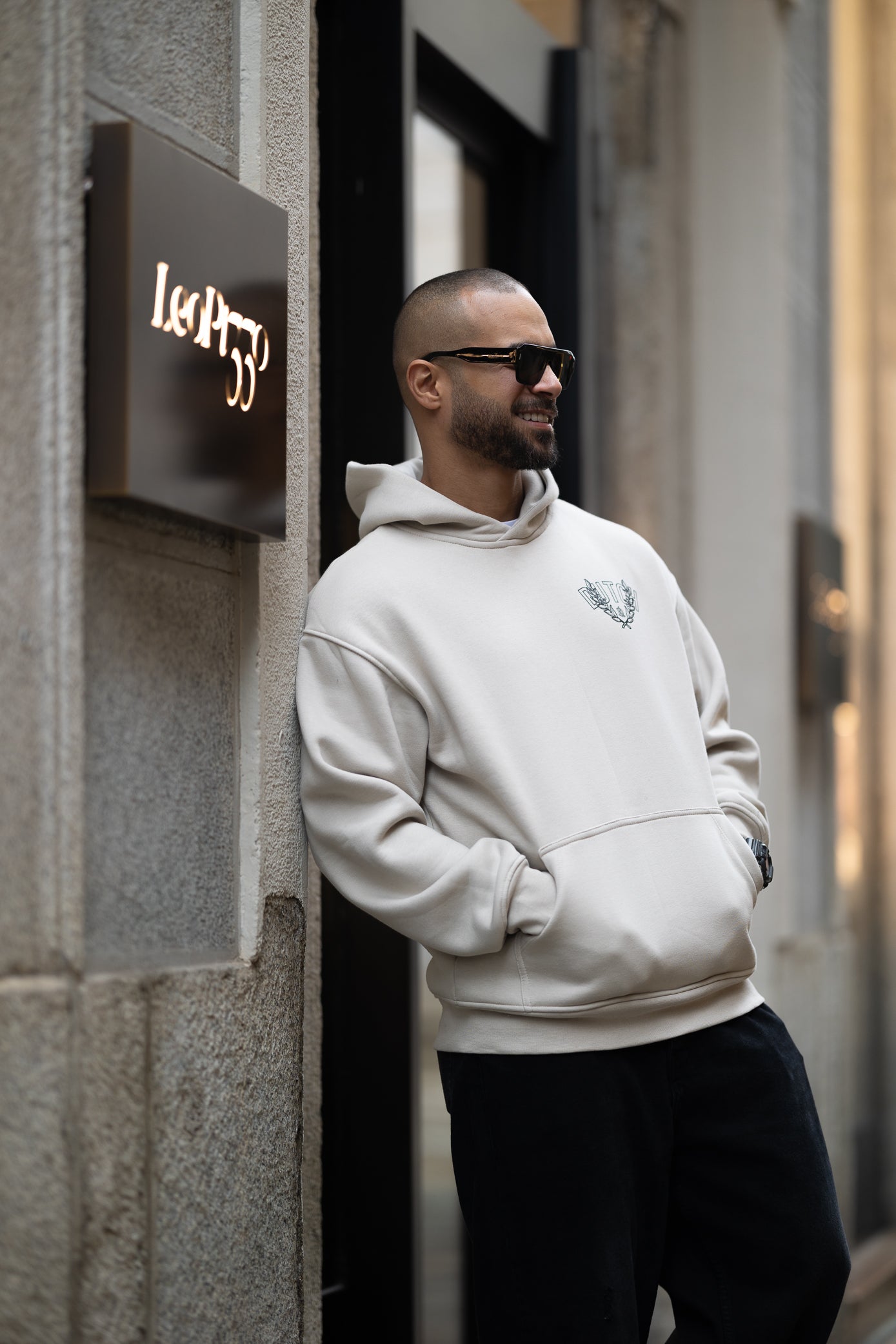 Oversize Hoodie With Printed/4519
