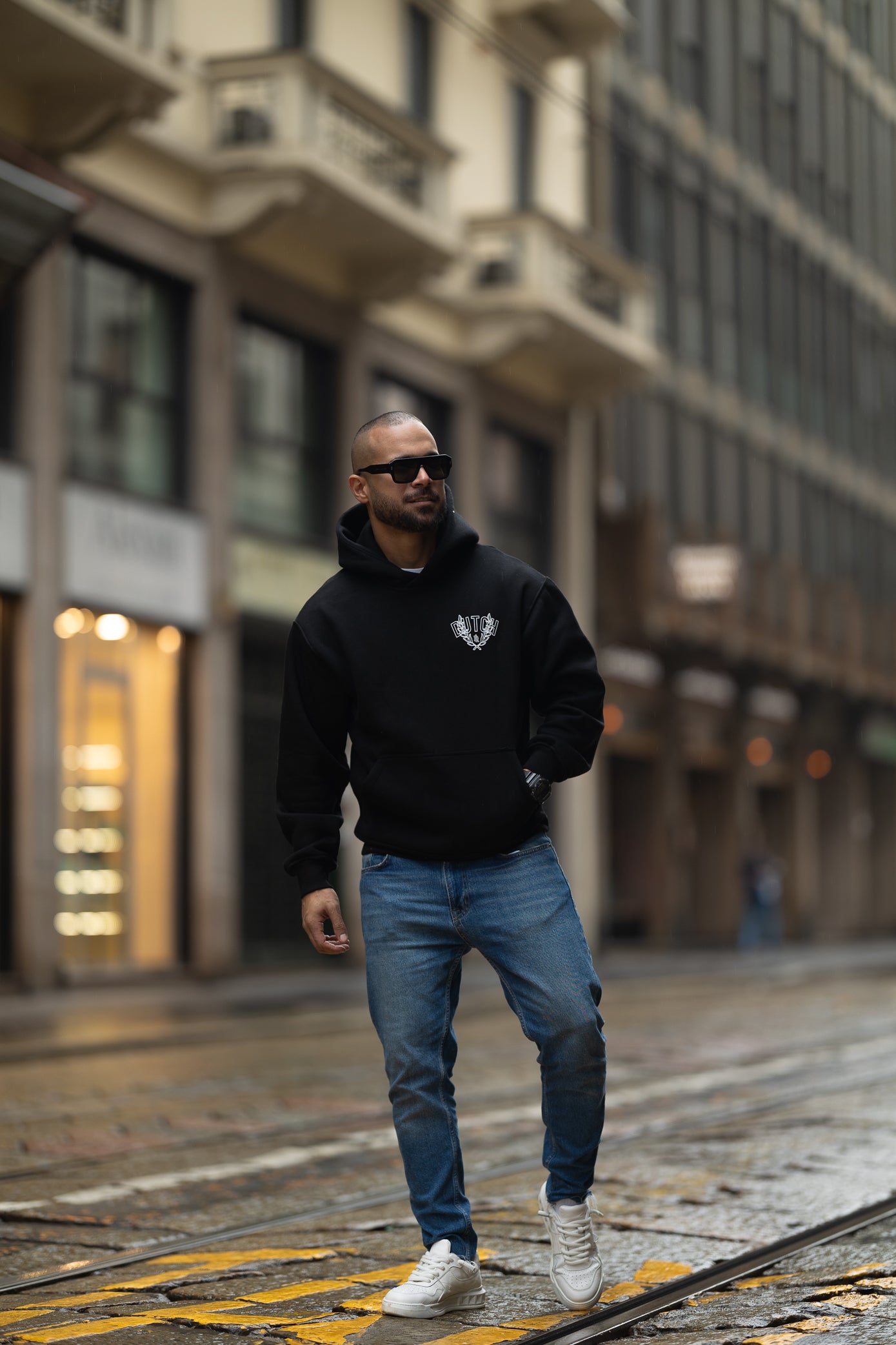 Oversize Hoodie With Printed/4519