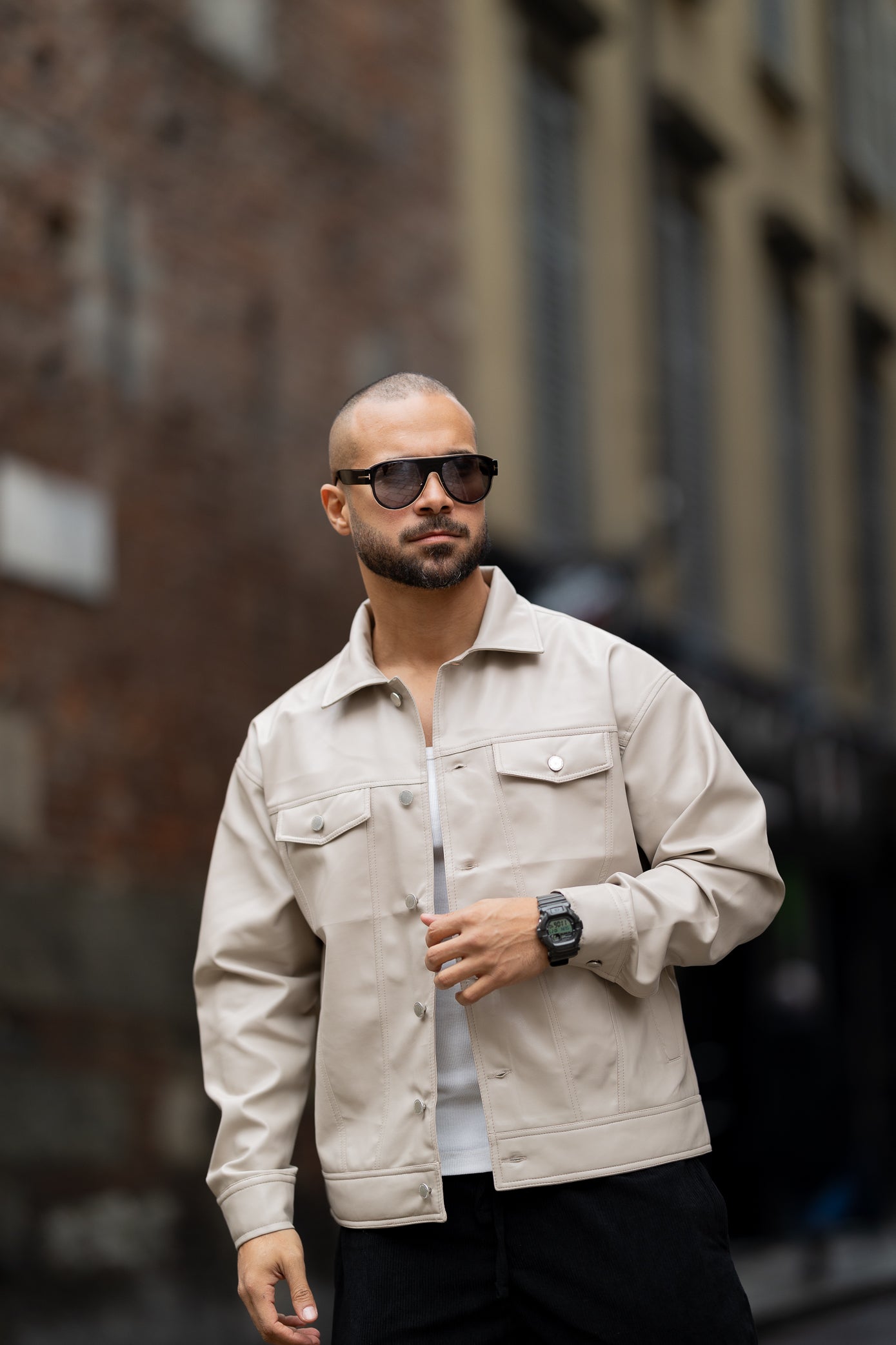 Basic Leather Jacket/3417