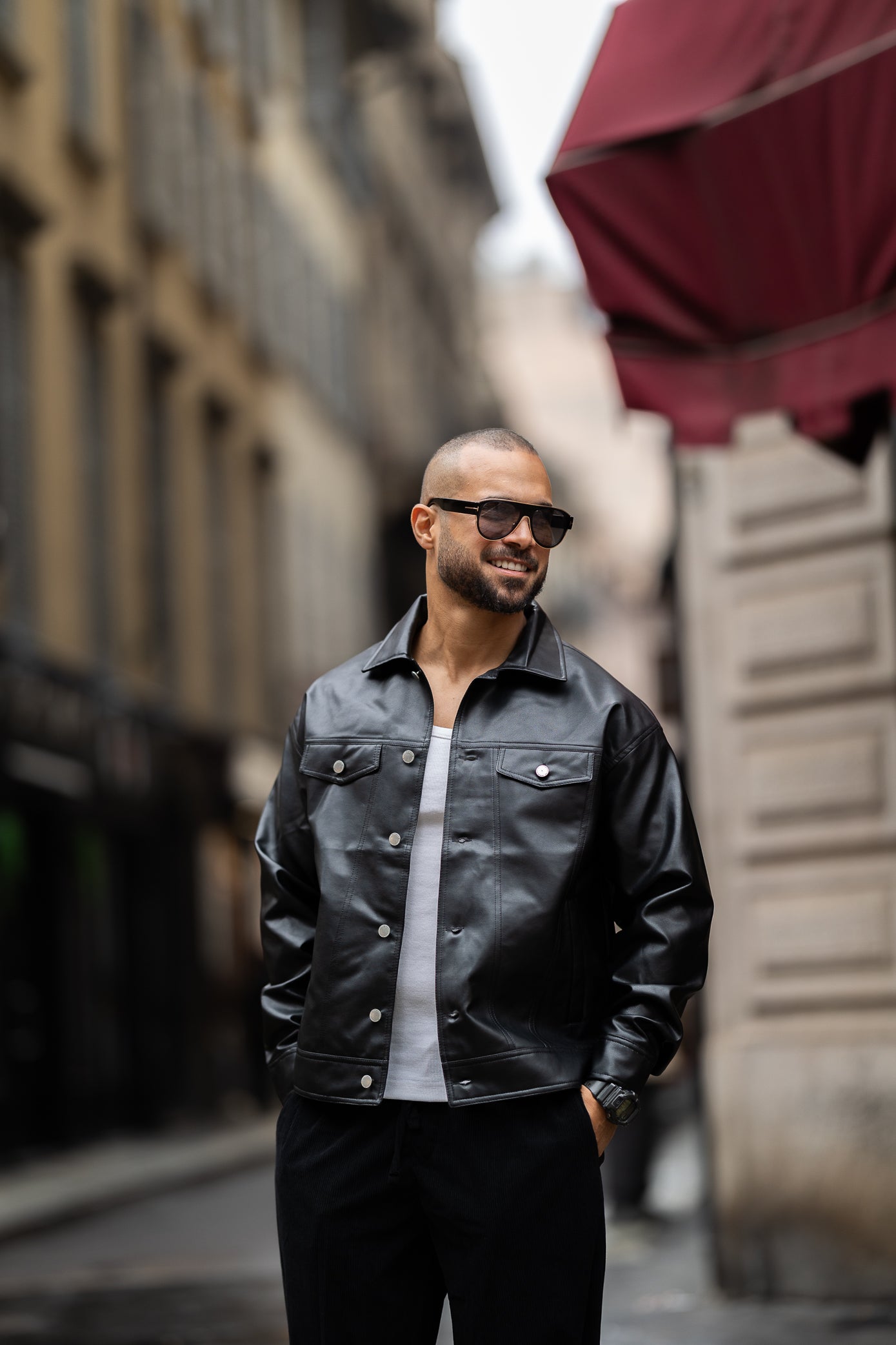 Basic Leather Jacket/3417