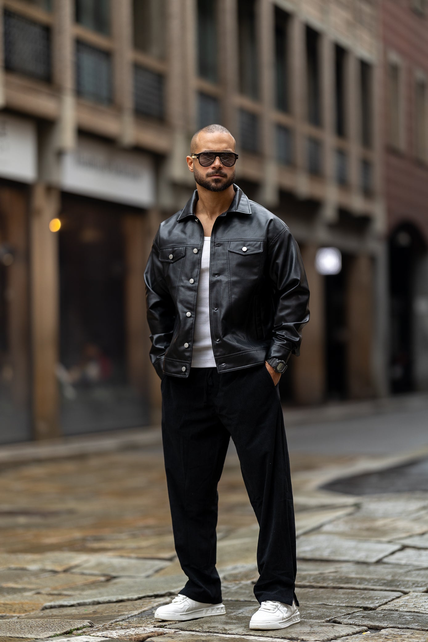 Basic Leather Jacket/3417