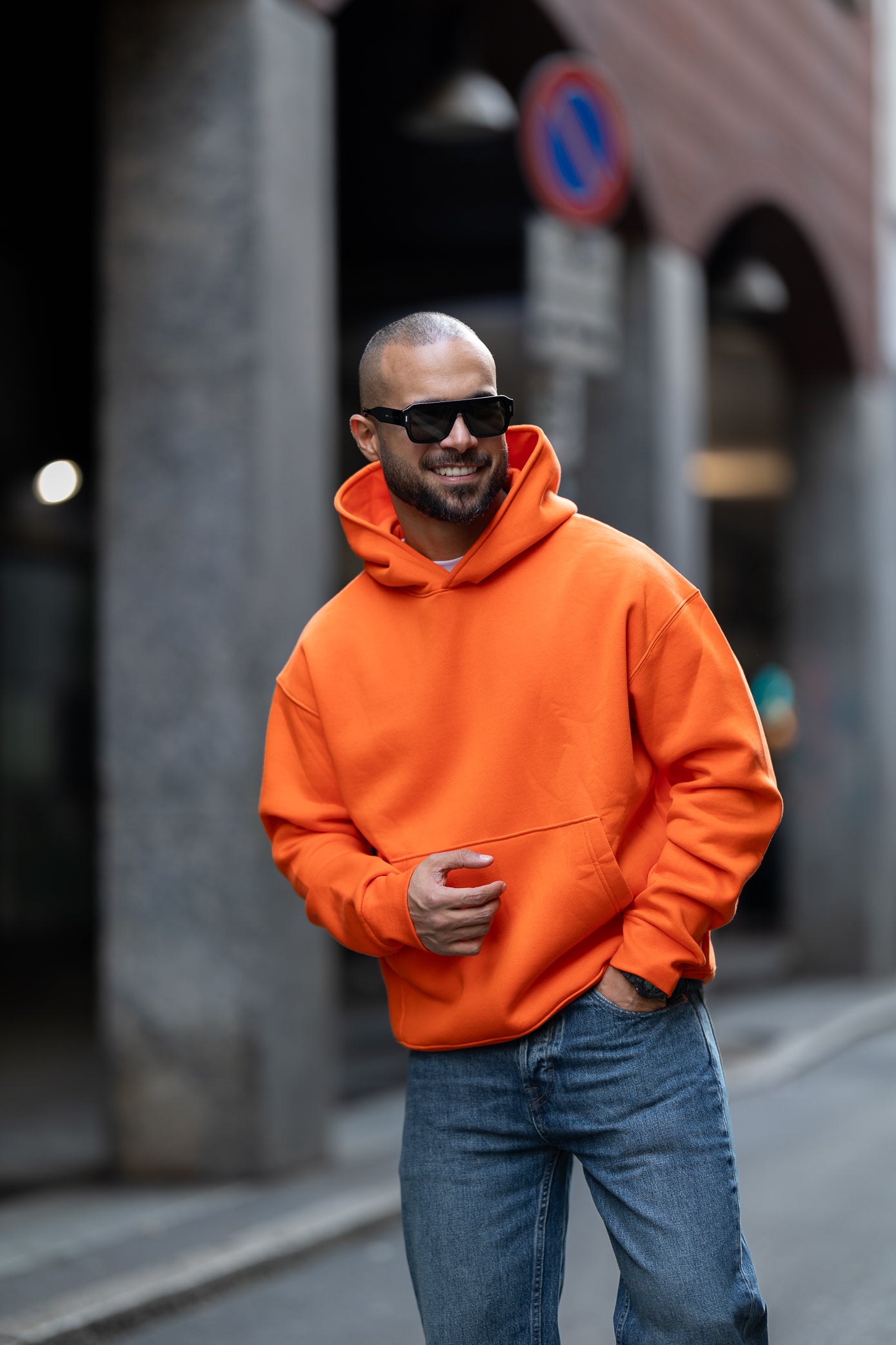 Relaxed Fit Basic Hoodie/4522