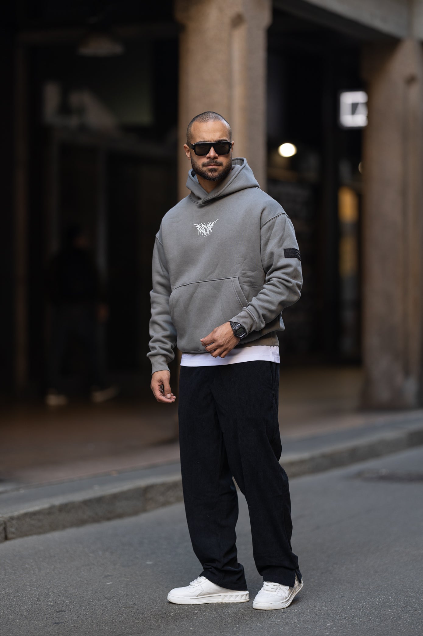 Printed Oversize Hoodie/4511