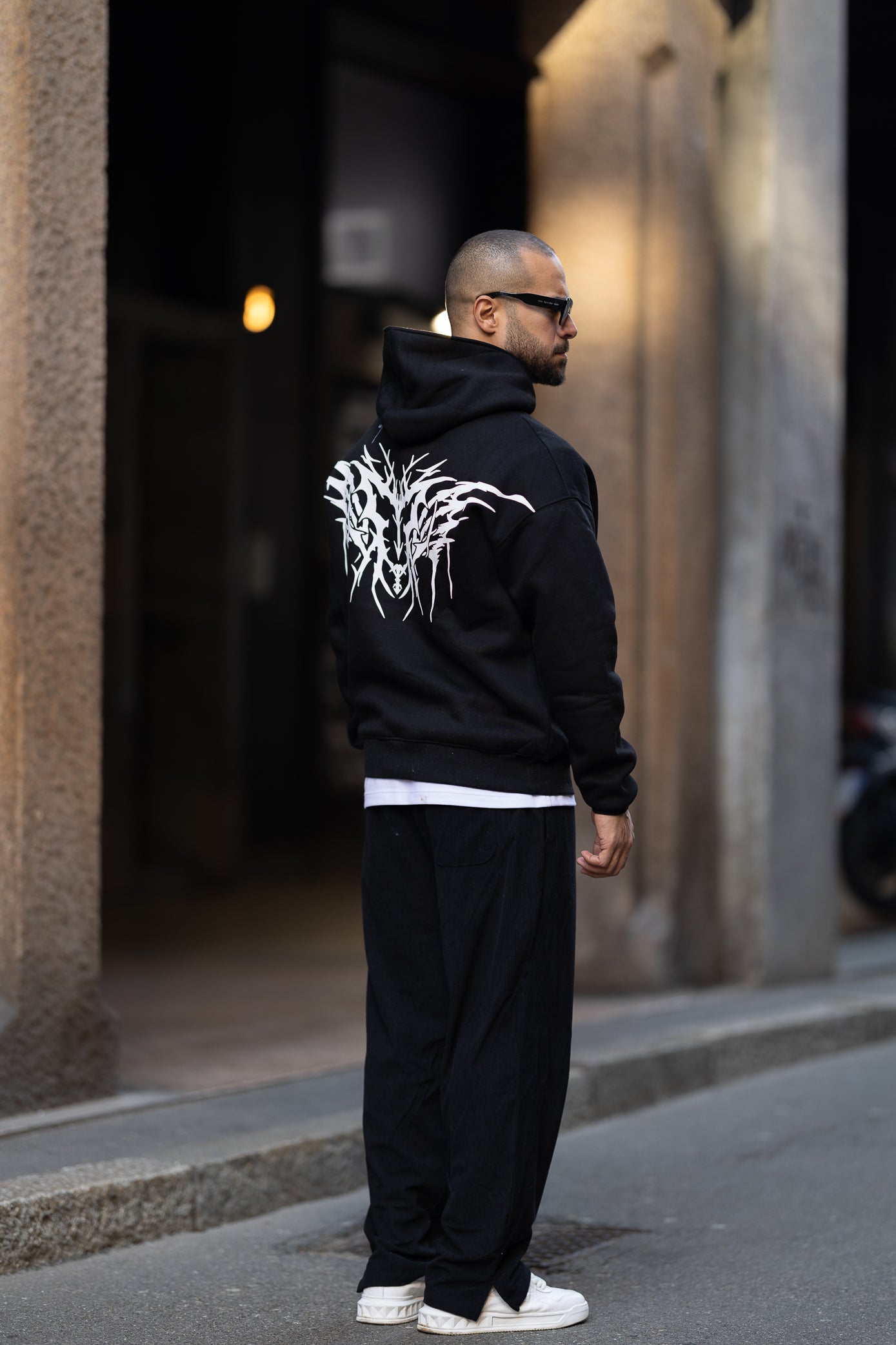 Printed Oversize Hoodie/4511