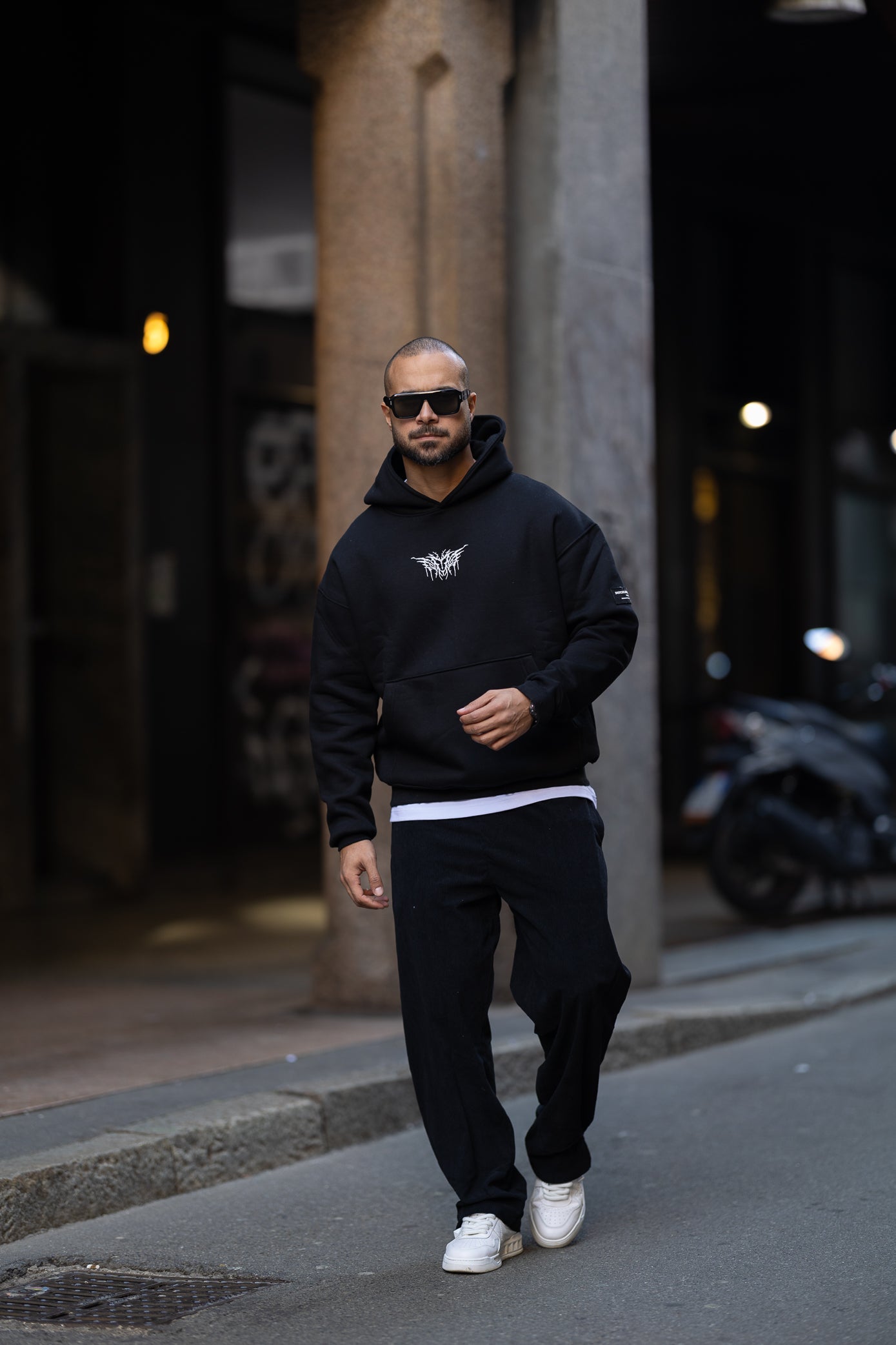 Printed Oversize Hoodie/4511