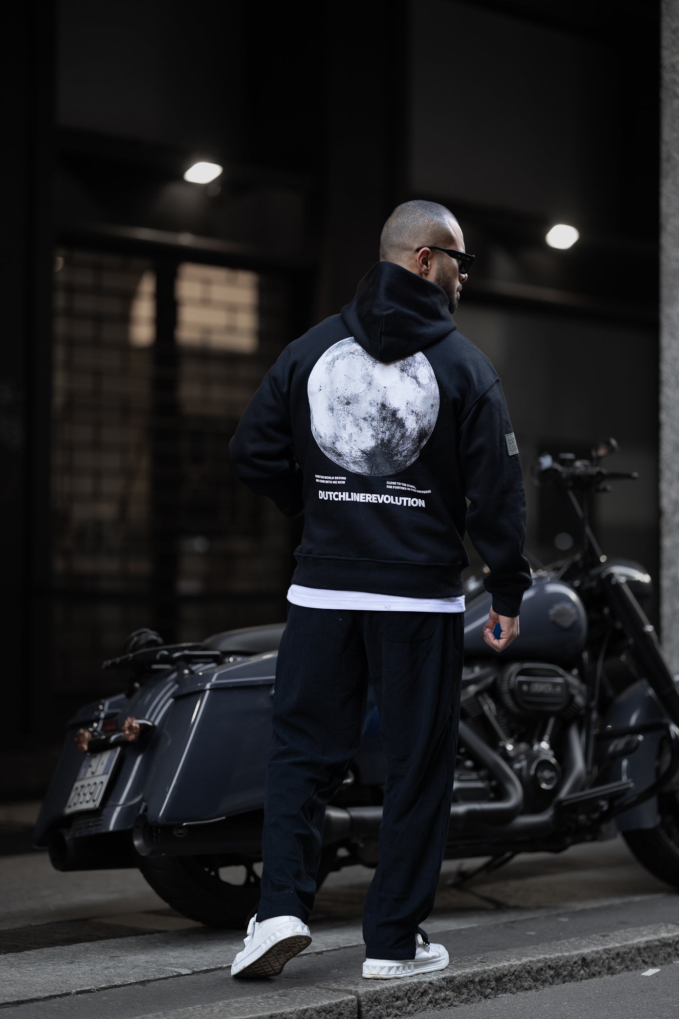 Printed Oversize Hoodie/4517
