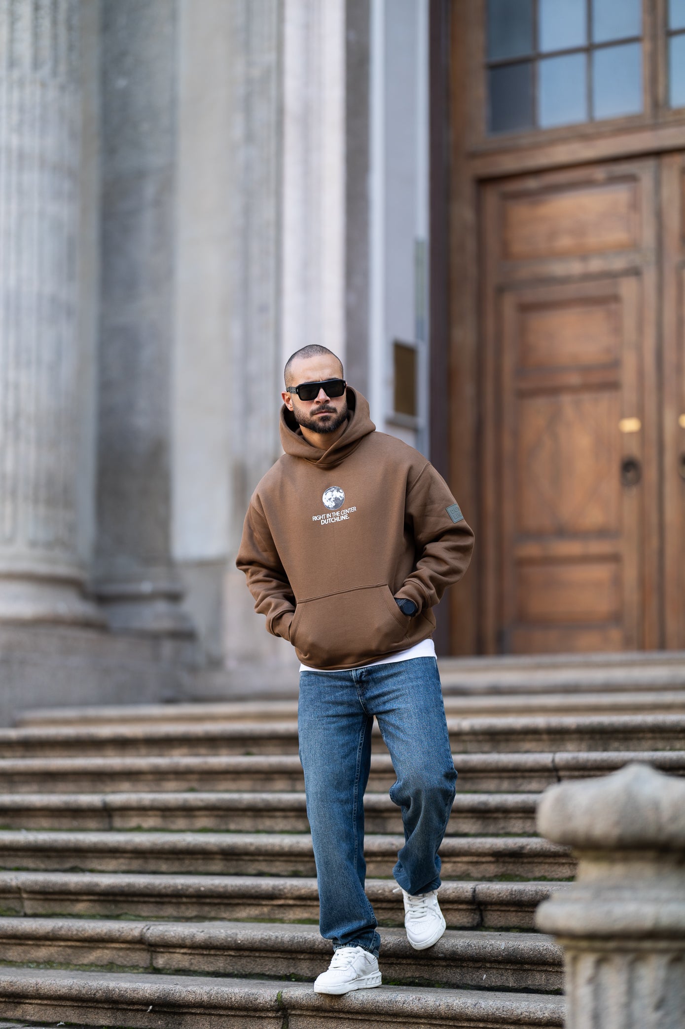 Printed Oversize Hoodie/4517