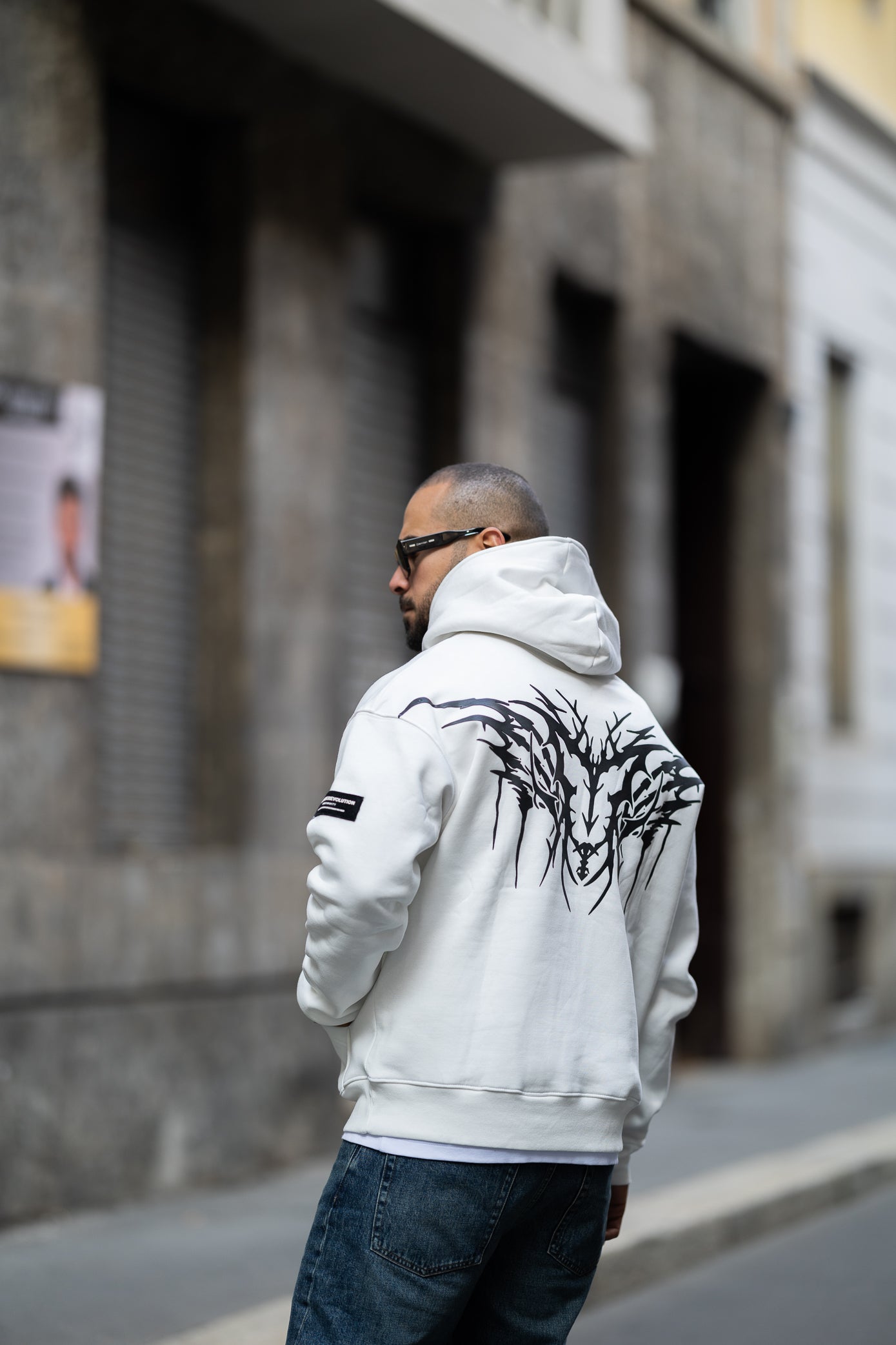 Printed Oversize Hoodie/4511