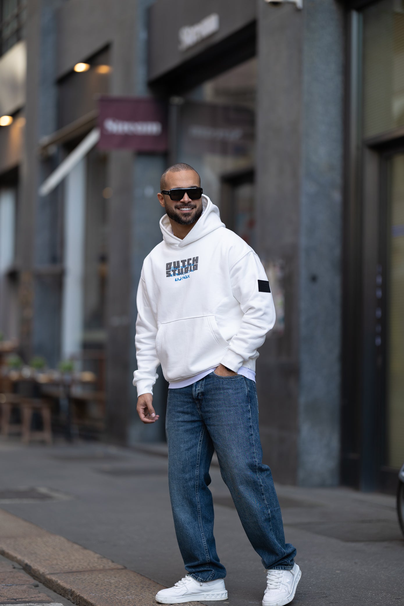 Oversize Printed Hoodie/4502