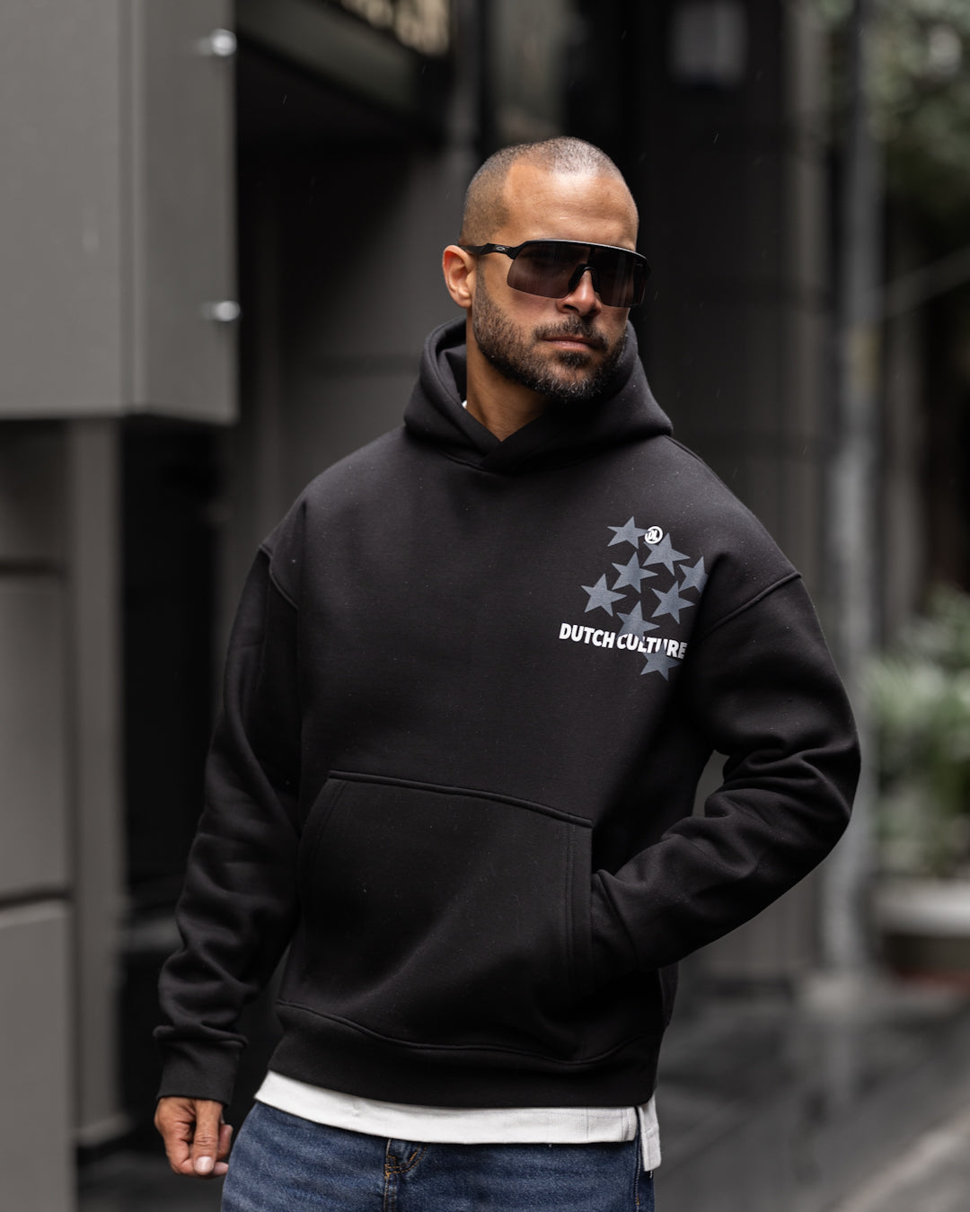 Relaxed Fit Printed Hoodie/4554