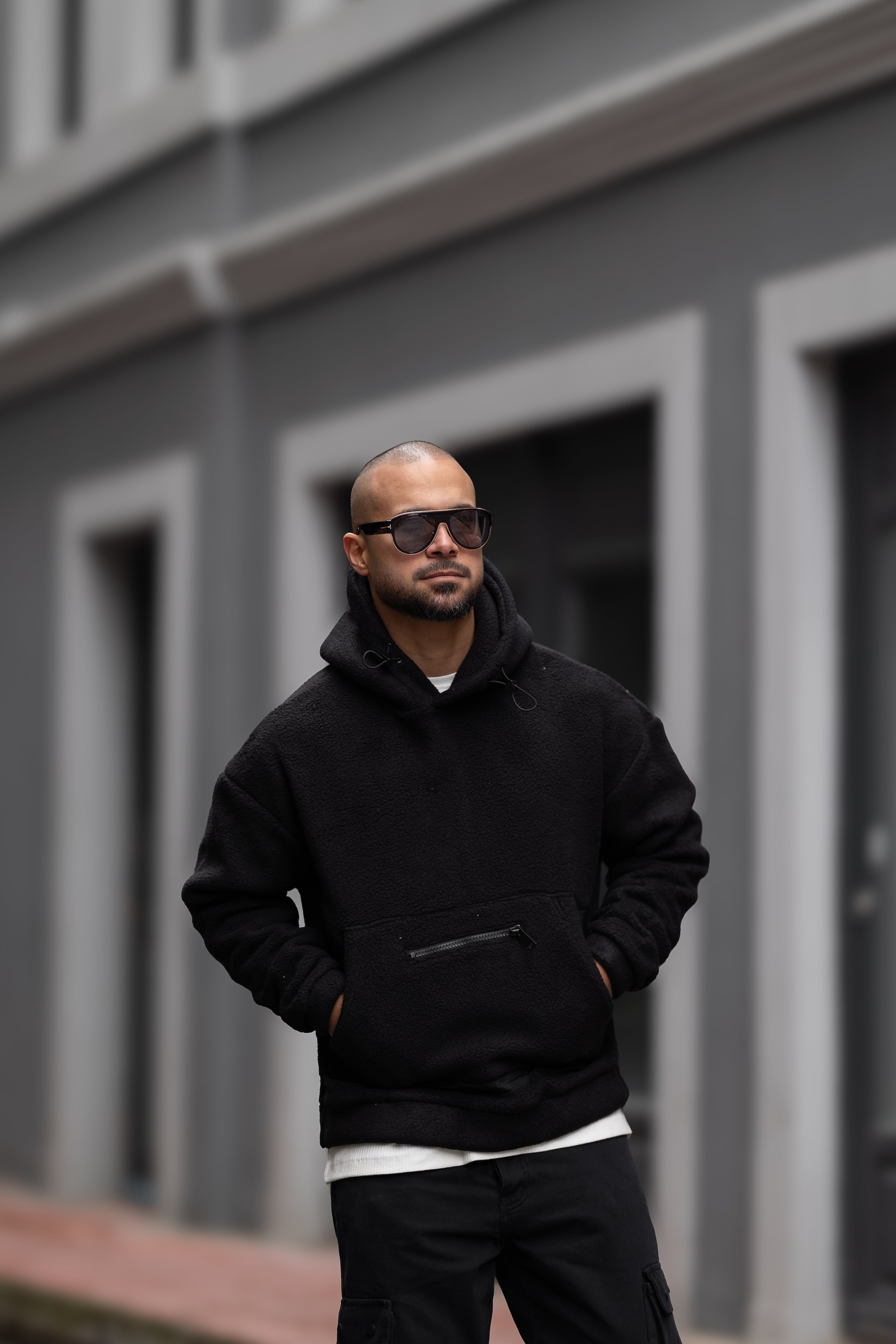 Basic Oversized Wool Hoodie/4501