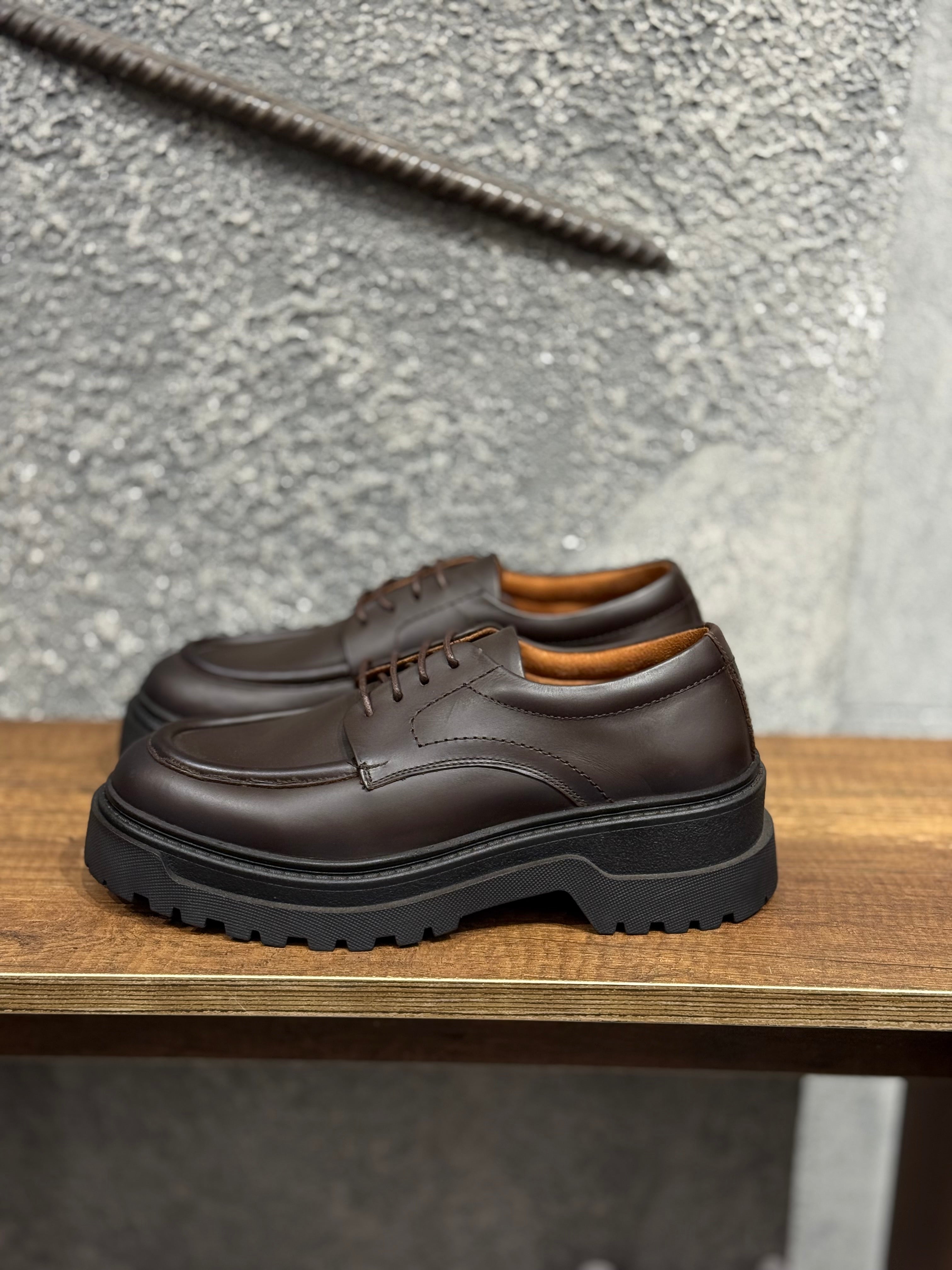 Chunky shoe genuine leather/5445