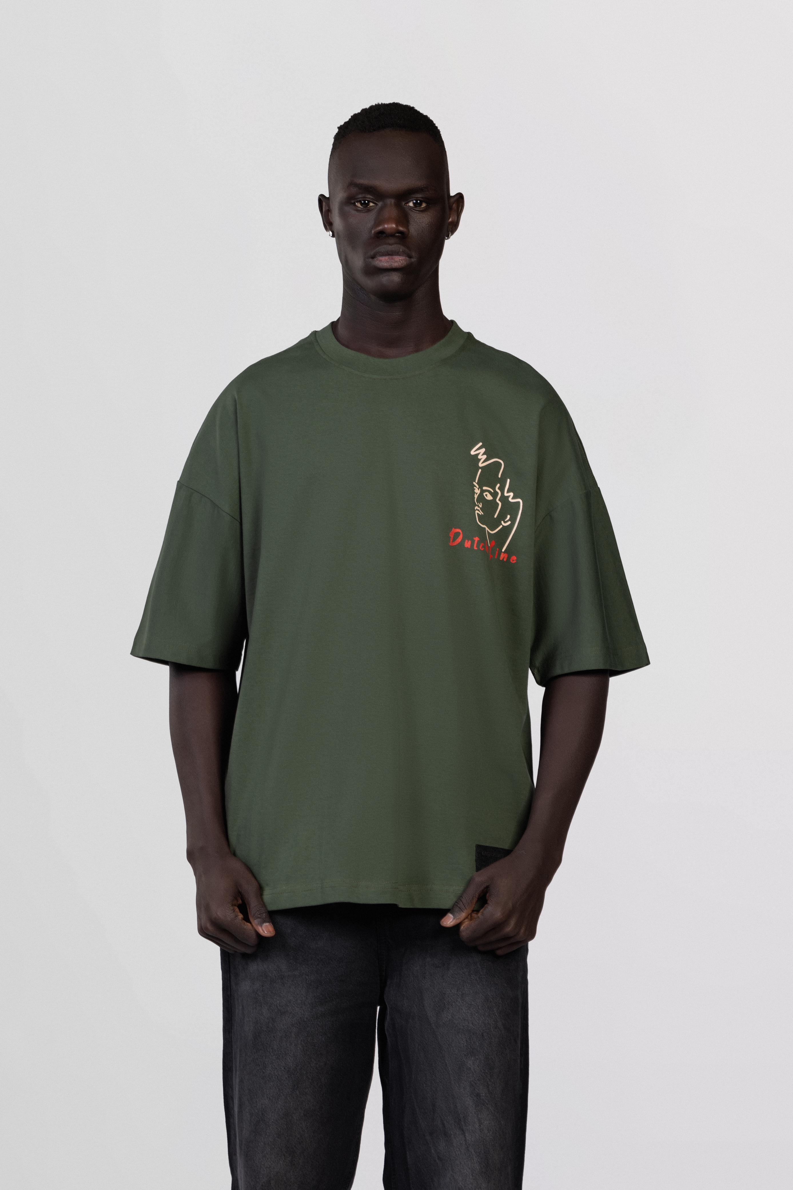 Oversize T-shirt With Printed/3308
