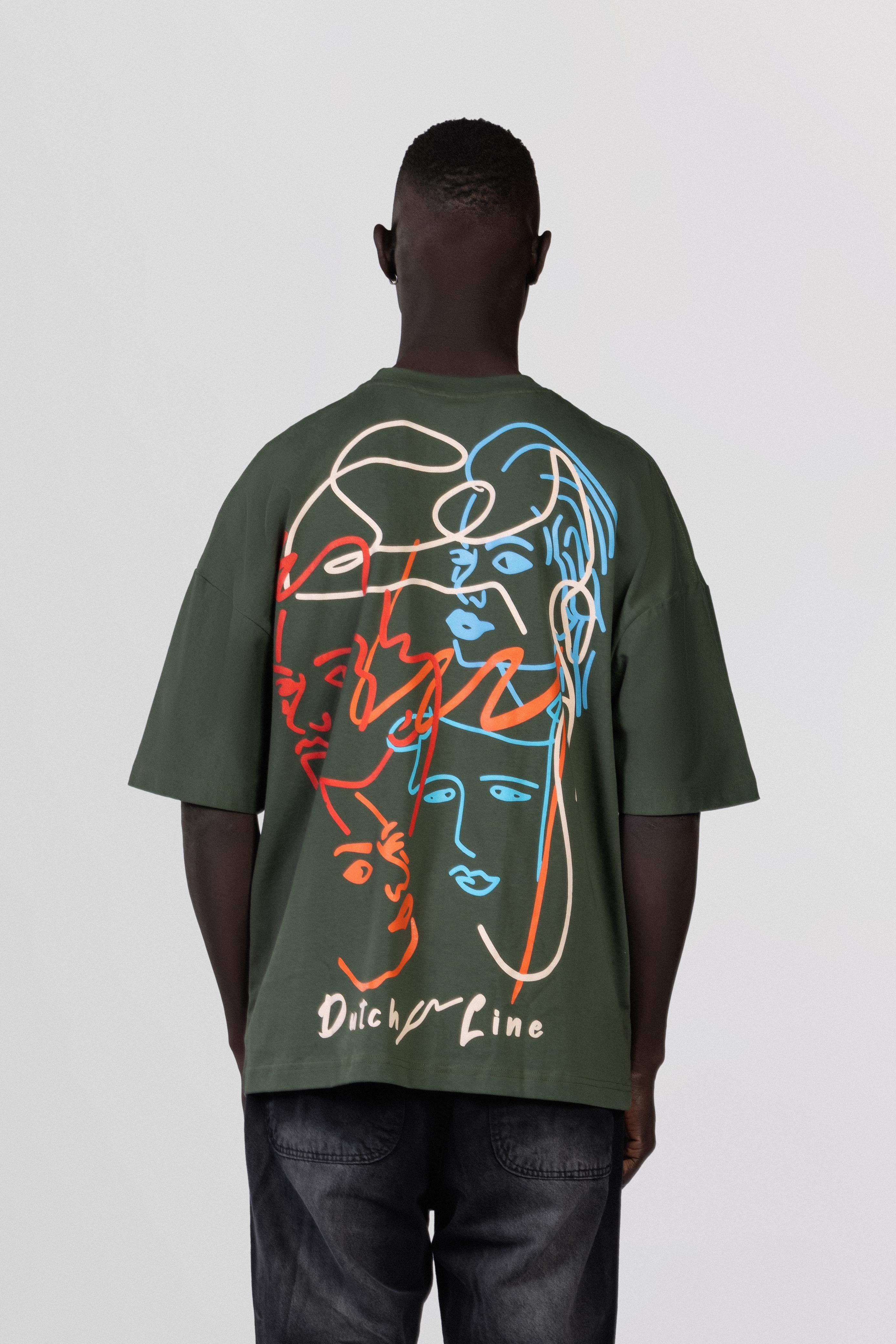Oversize T-shirt With Printed/3308