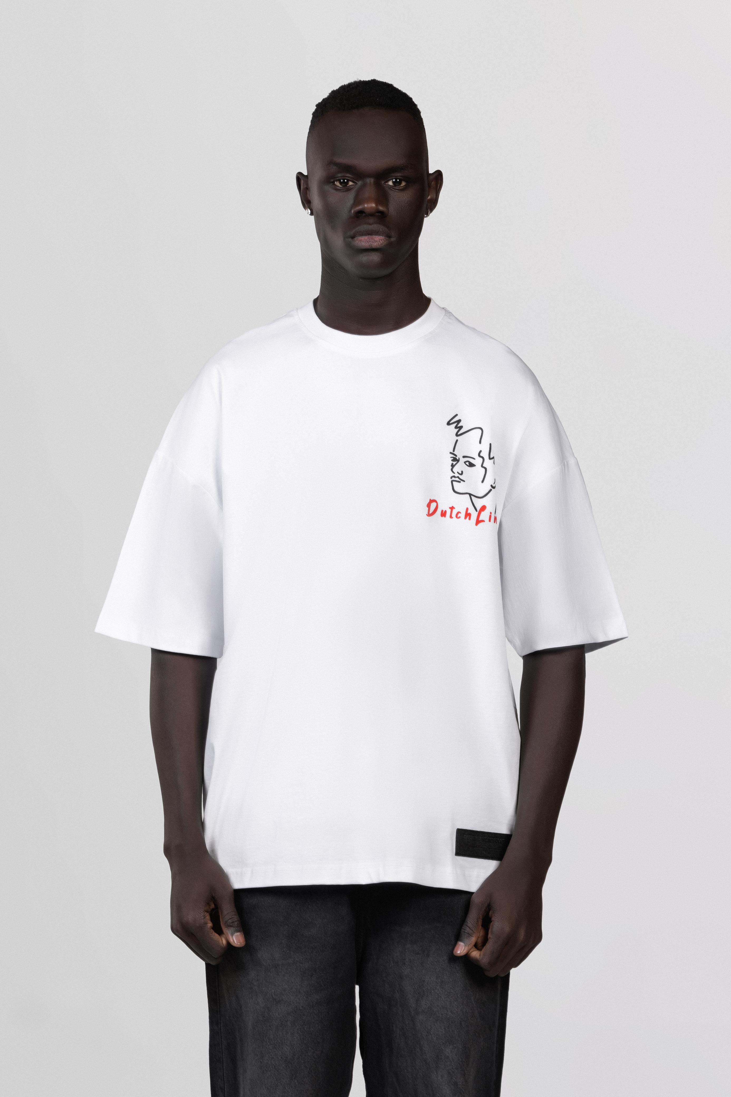 Oversize T-shirt With Printed/3308