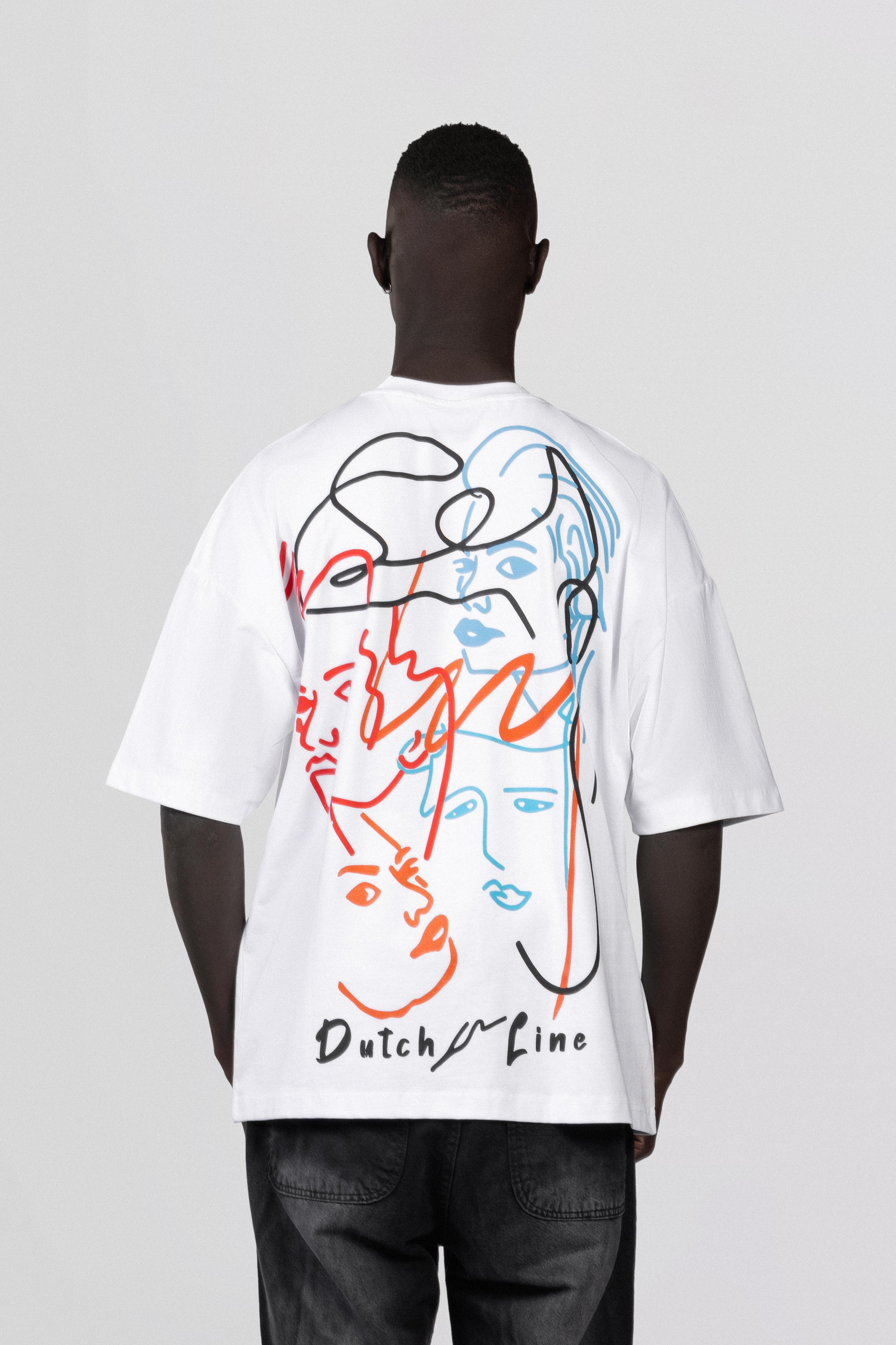 Oversize T-shirt With Printed/3308