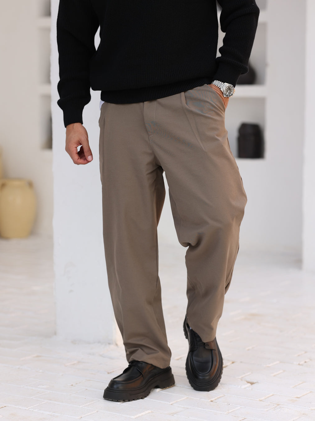 Basic Wide Leg Classic Pant/3233