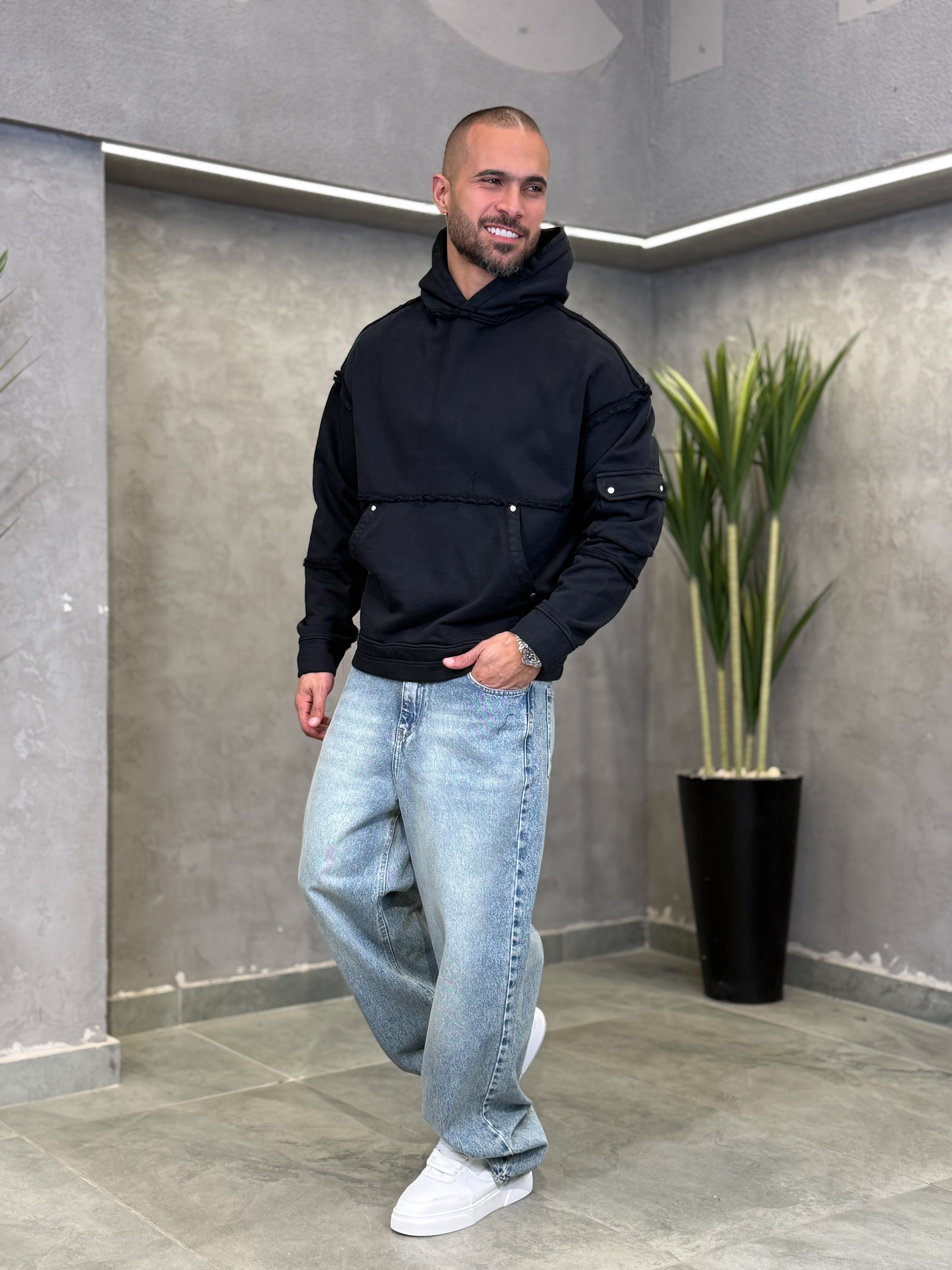 Oversized Basic Hoodie/4566