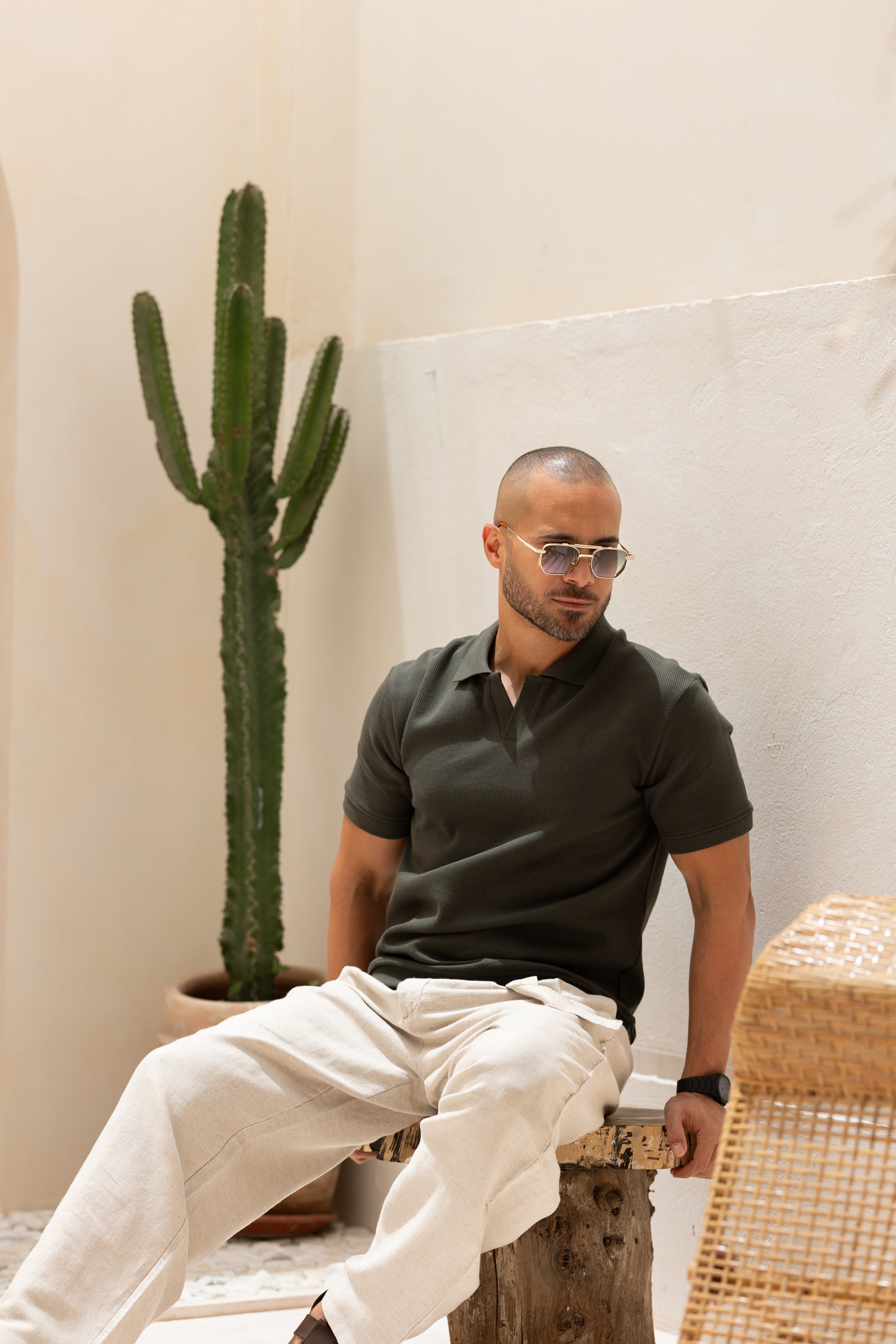 Basic Regular Fit Knitwear Polo Shirt/3341