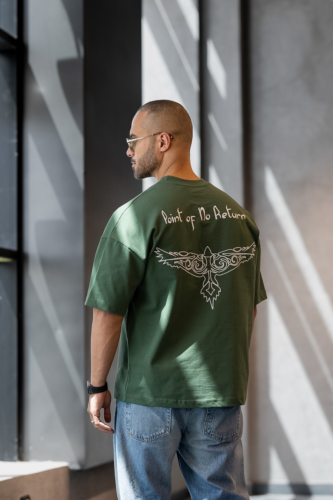 Relaxed Fit T-shirt With Embroidery Eagle/3328