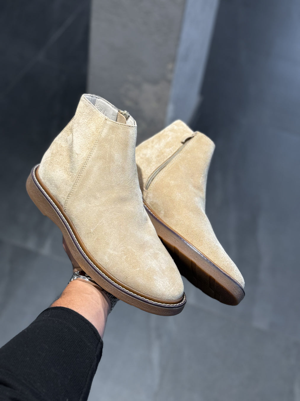 Basic Scorp Half Boot With Zipper/5449