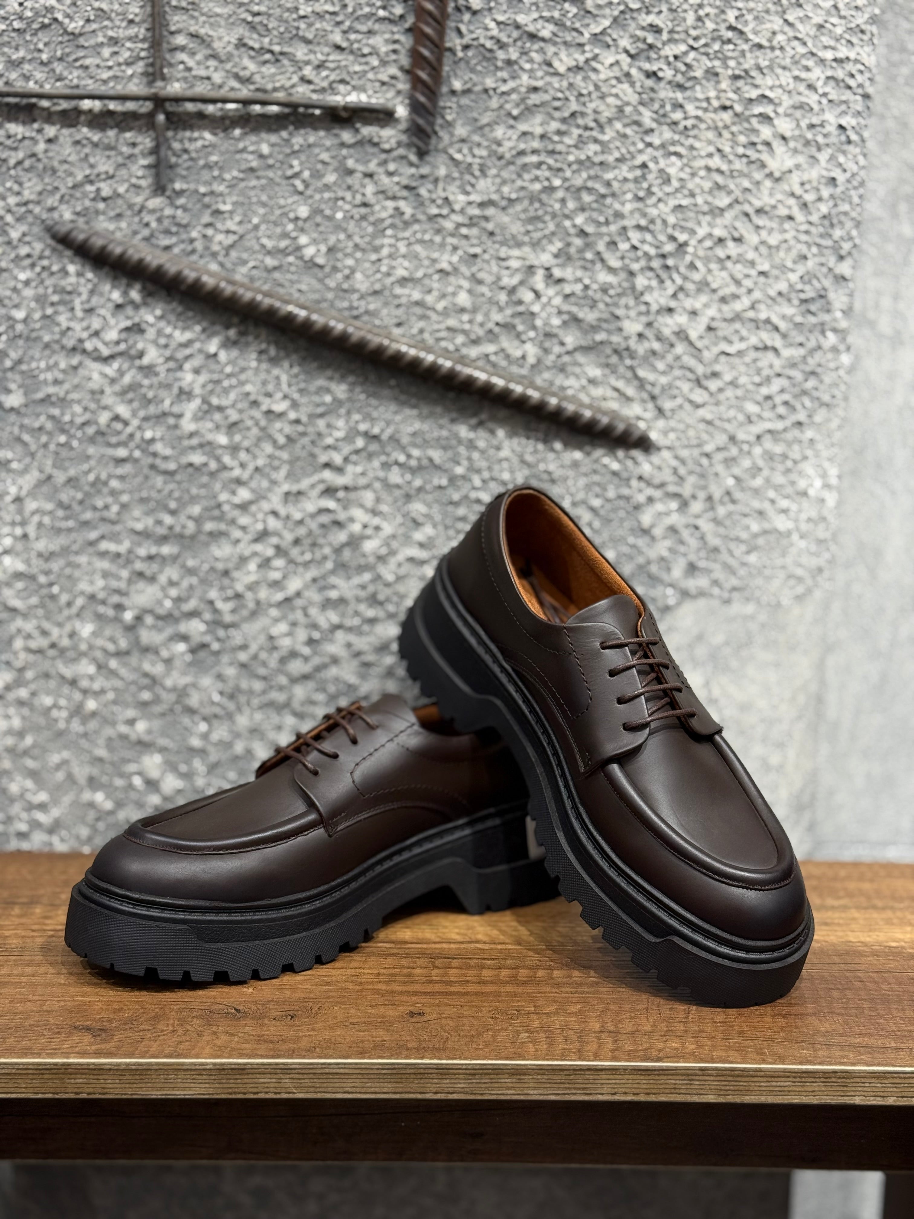 Chunky shoe genuine leather/5445