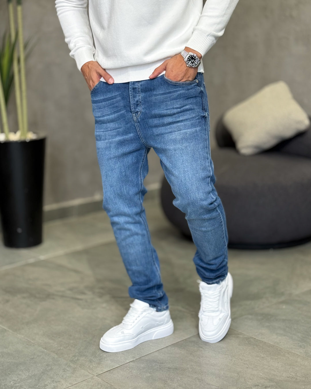 Basic Slim Fit Jeans/9012