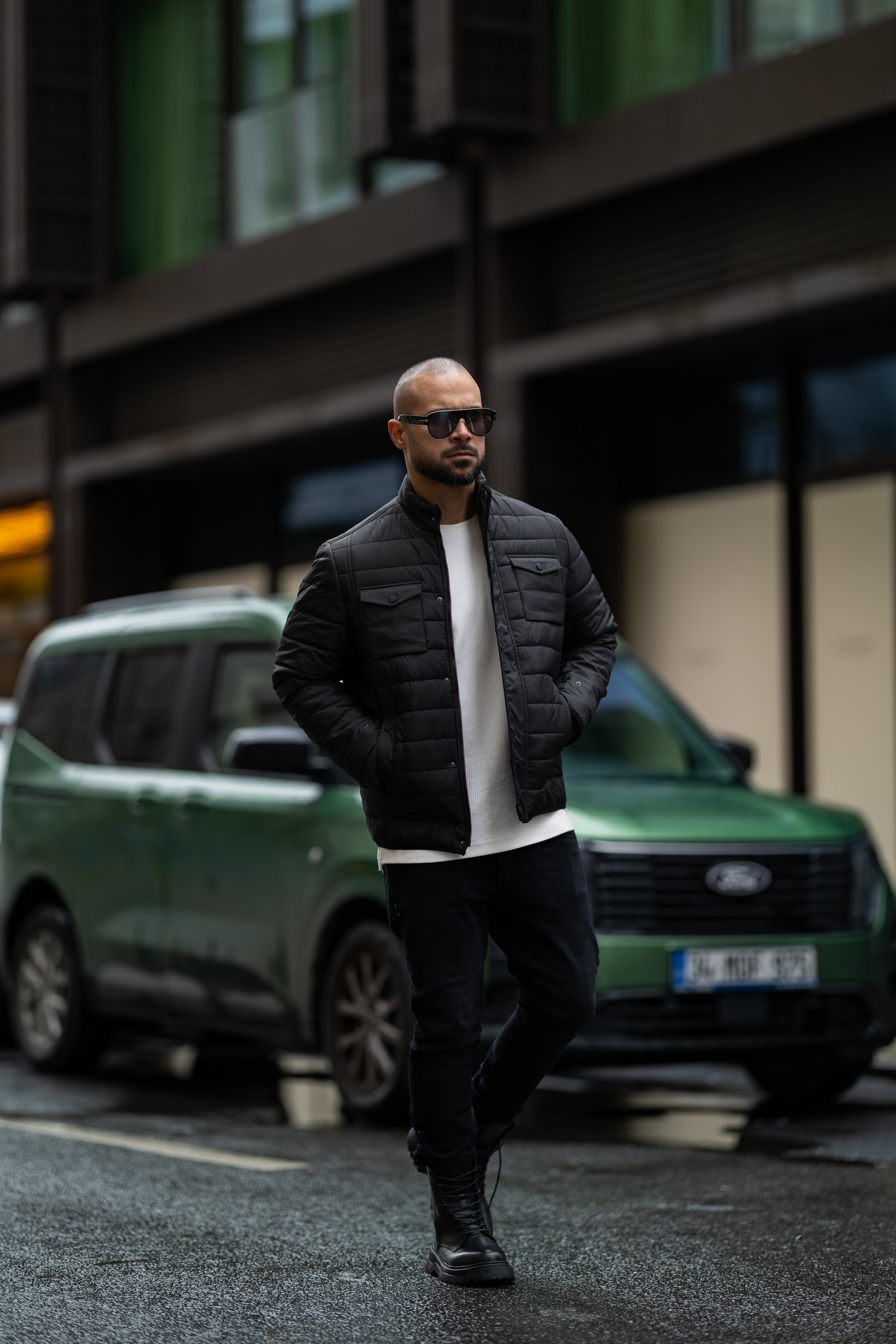 Oversized Basic Pump Jacket With Two Pockets/3404