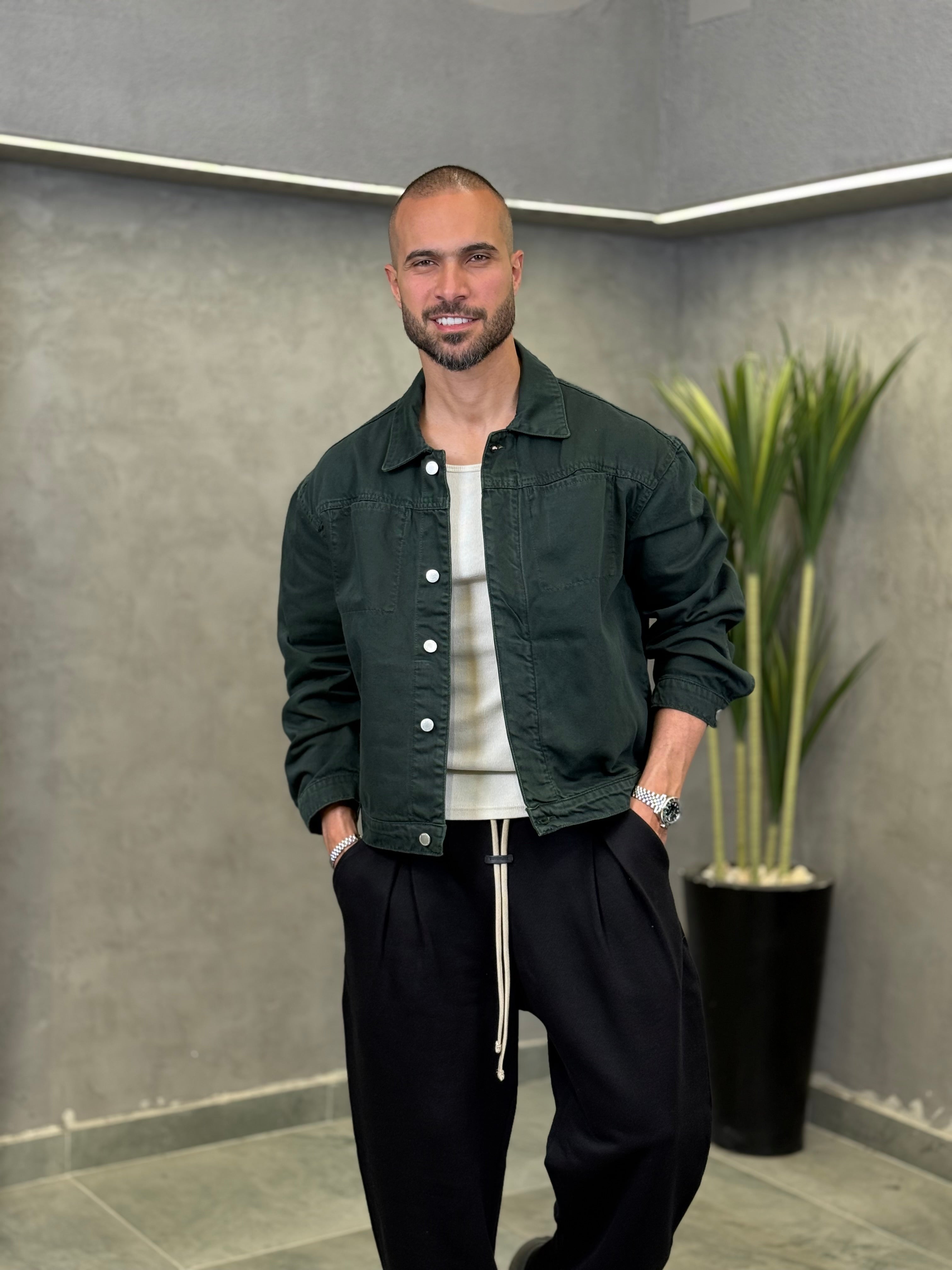 Basic Oxid Denim Shirt With Two Pockets/3477