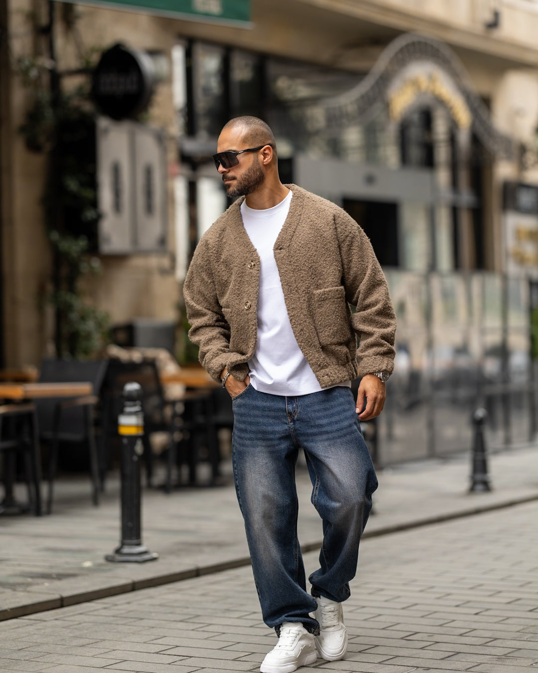 Basic Oversized Wool Shirt With Two Pockets/3468