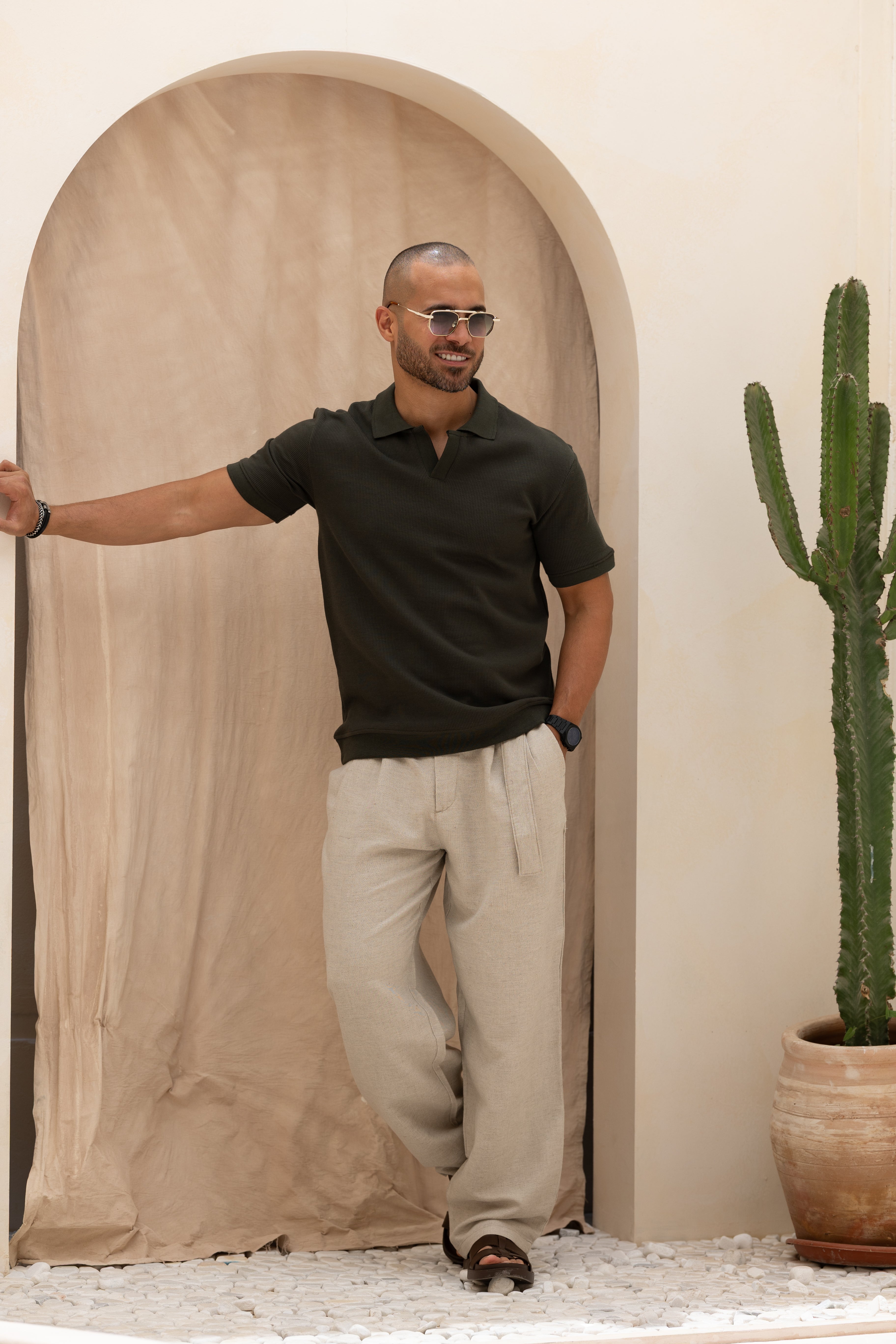 Basic Regular Fit Knitwear Polo Shirt/3341