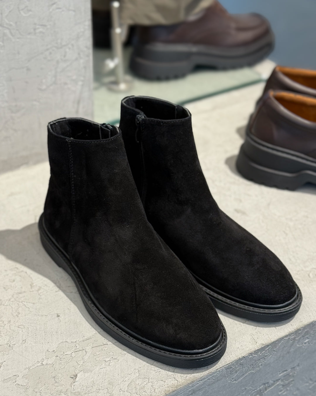 Basic Scorp Half Boot With Zipper/5449