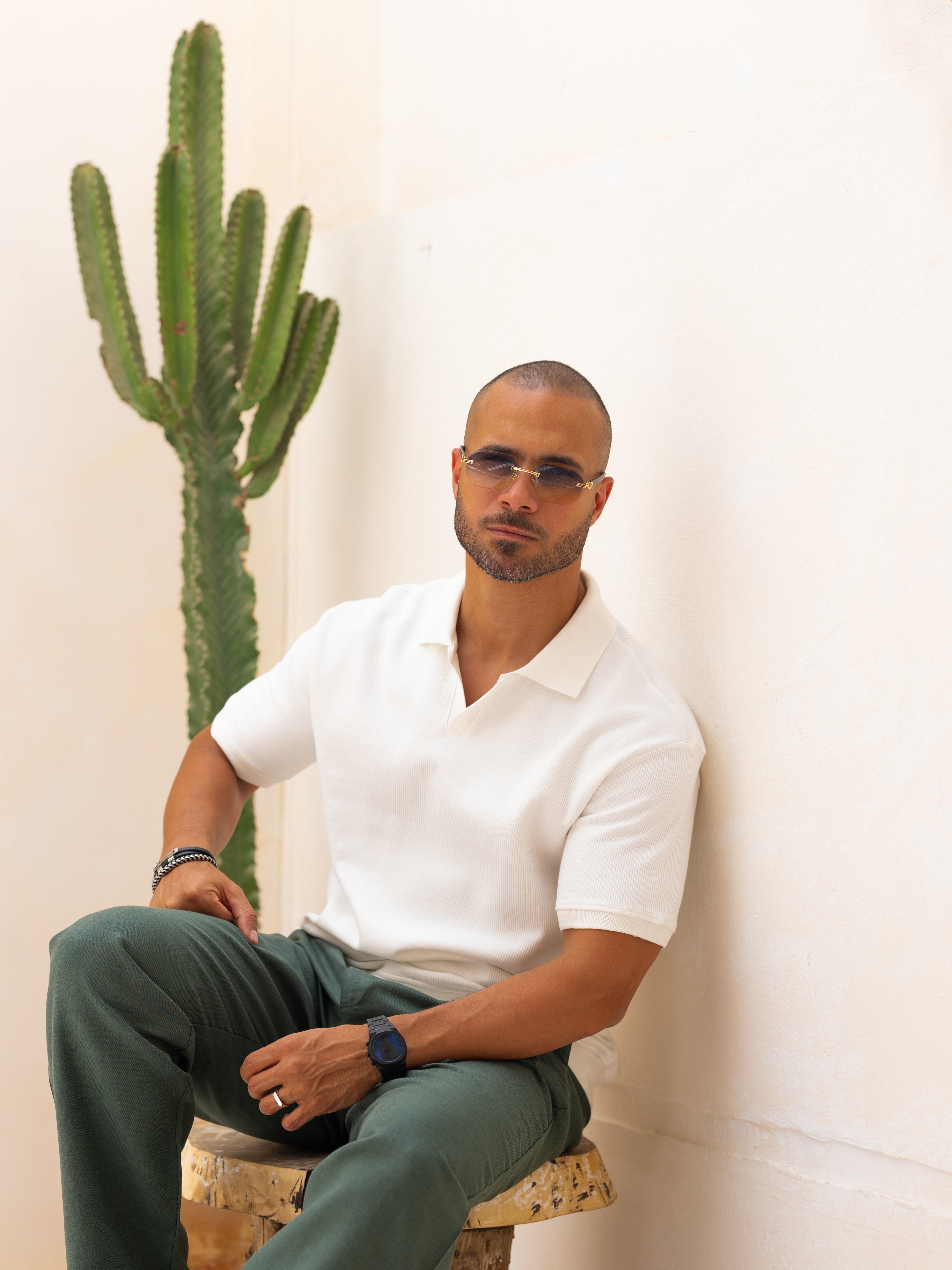 Basic Regular Fit Knitwear Polo Shirt/3341