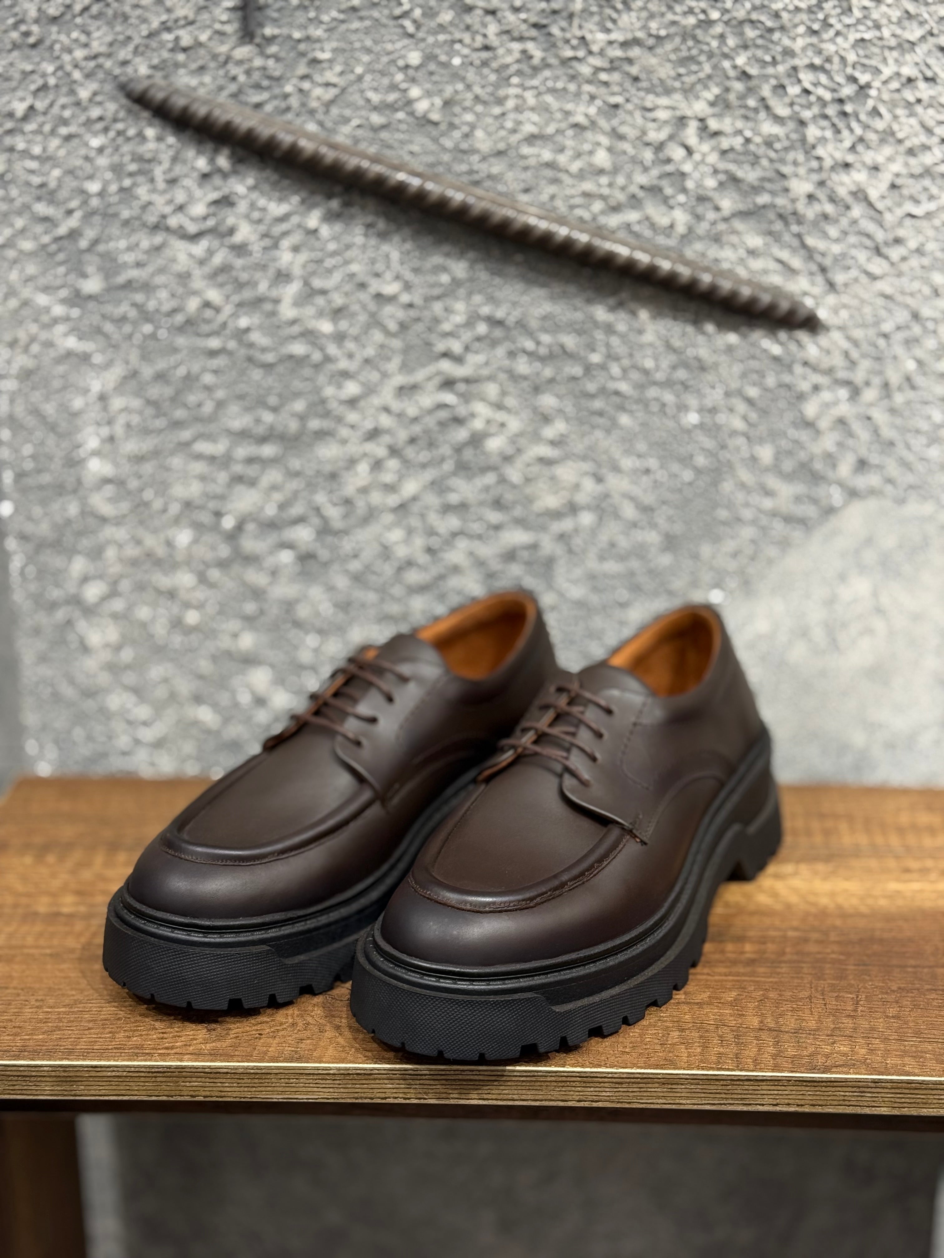 Chunky shoe genuine leather/5445
