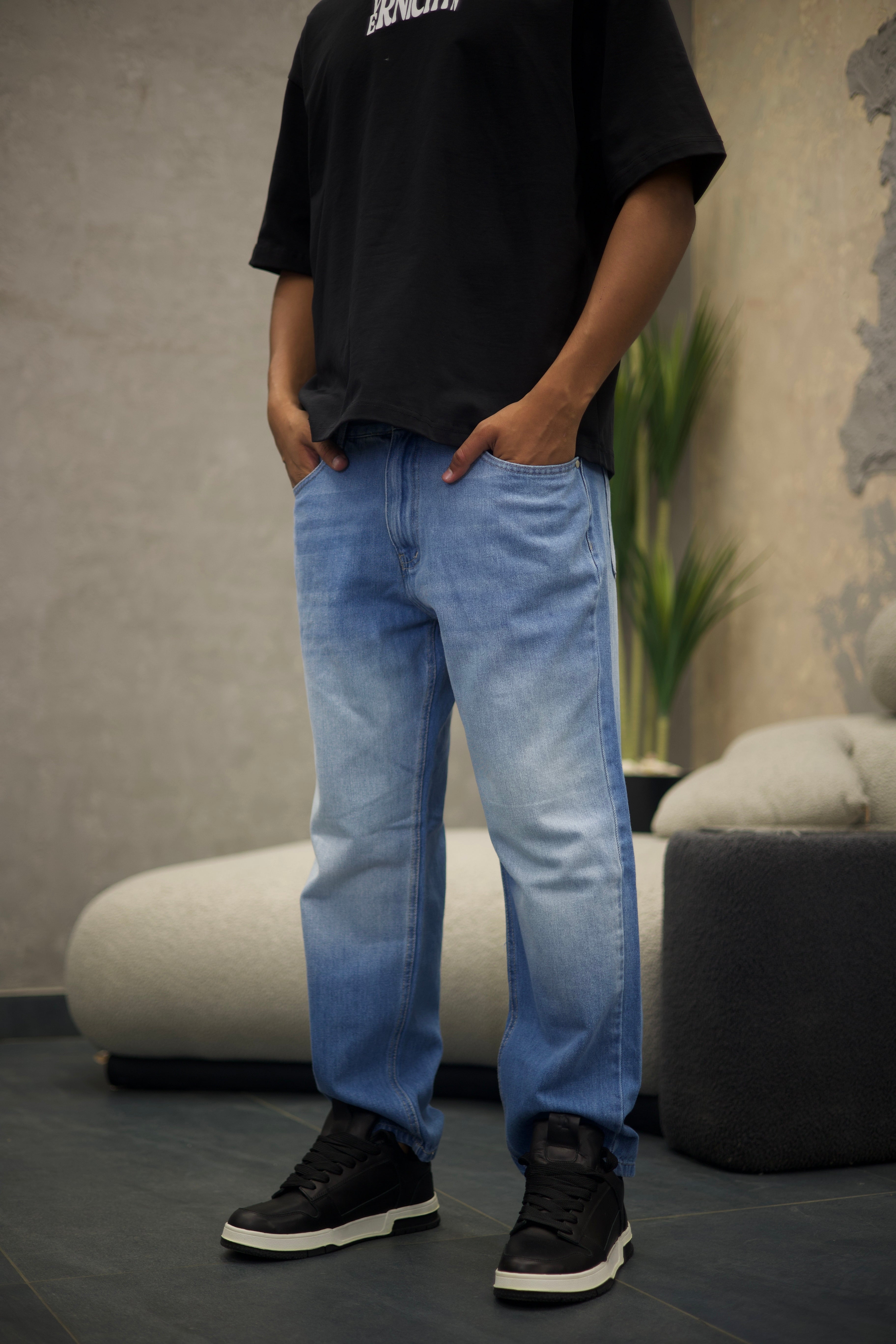 Basic Wide Leg Denim/9009