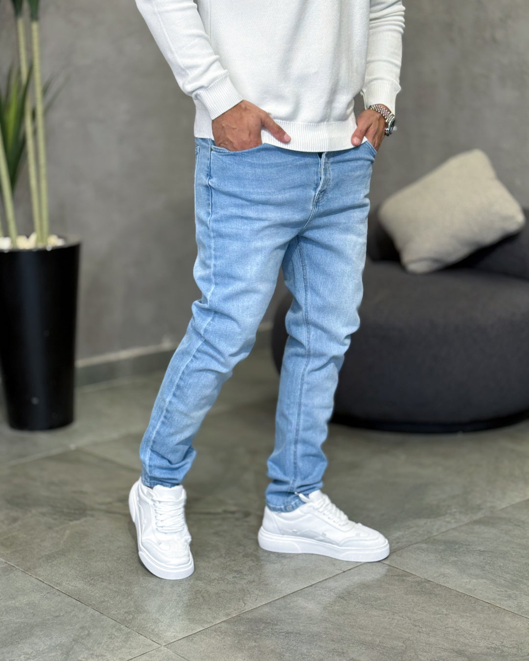 Basic Slim Fit Jeans/9012
