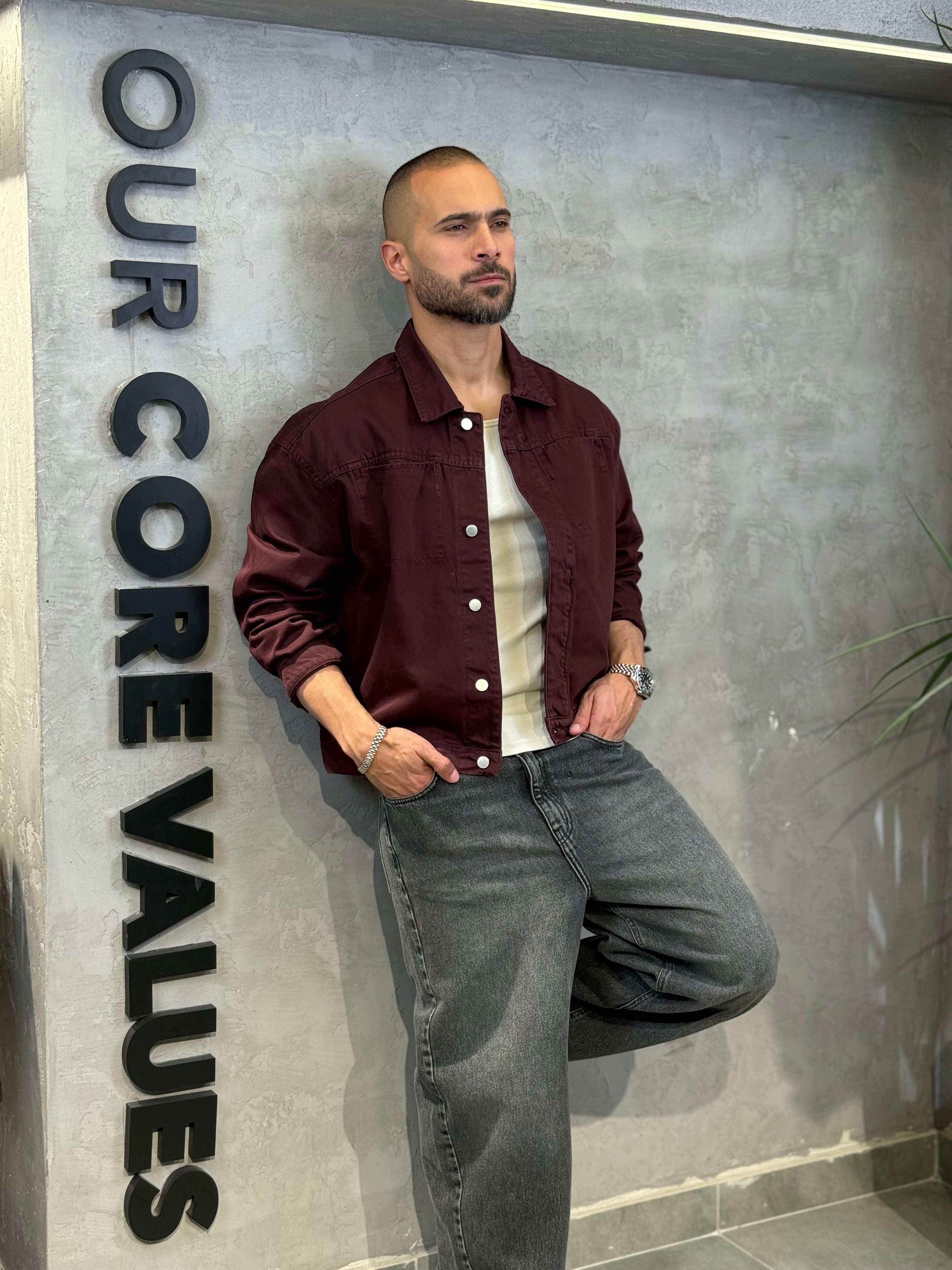 Basic Oxid Denim Shirt With Two Pockets/3477