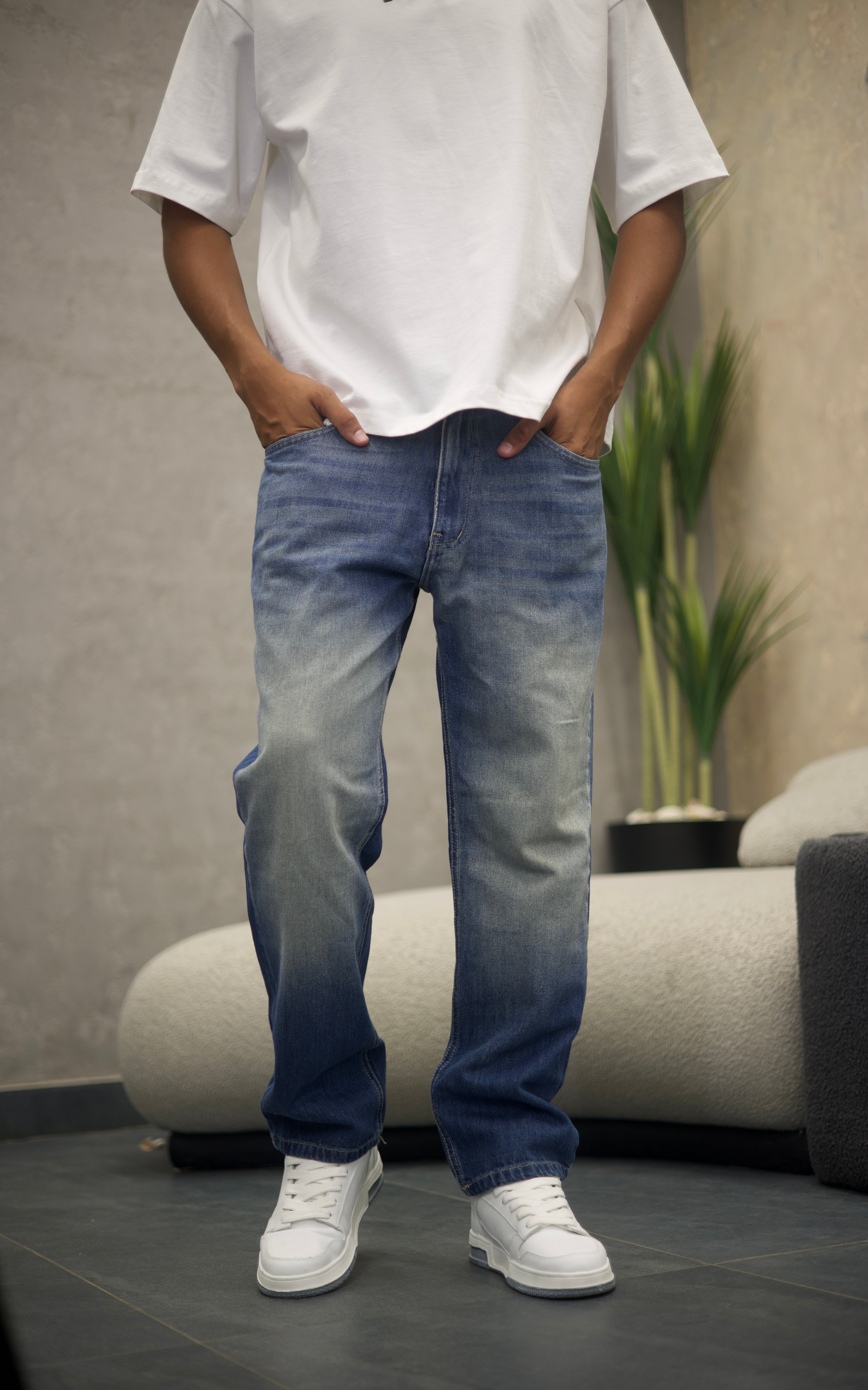 Basic Wide Leg Denim/9009