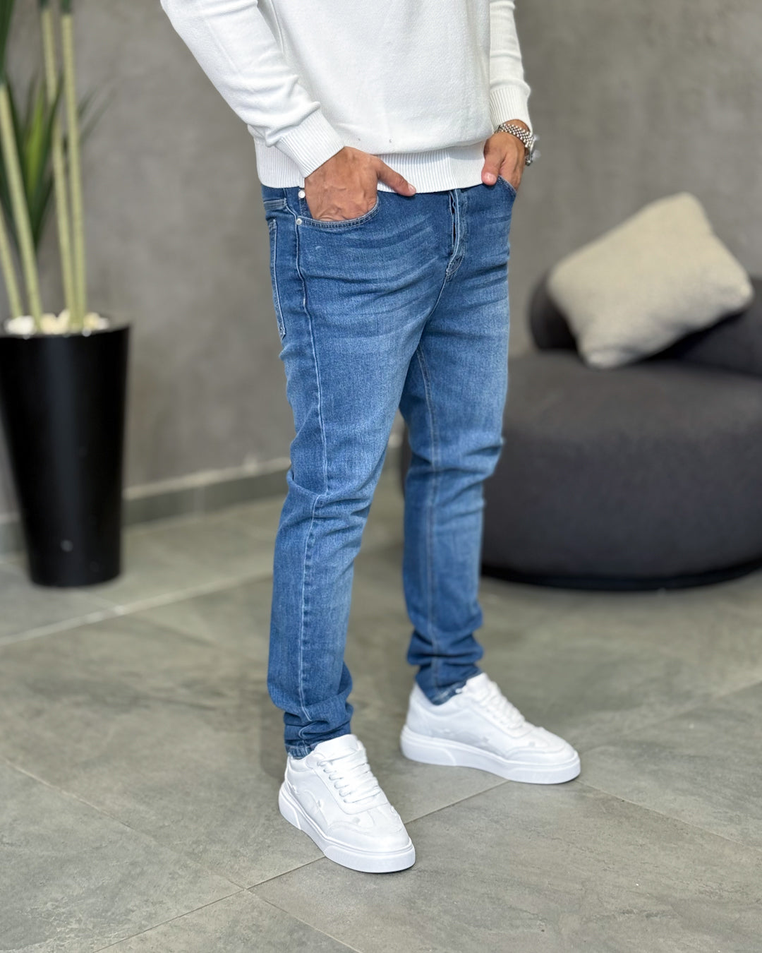 Basic Slim Fit Jeans/9012
