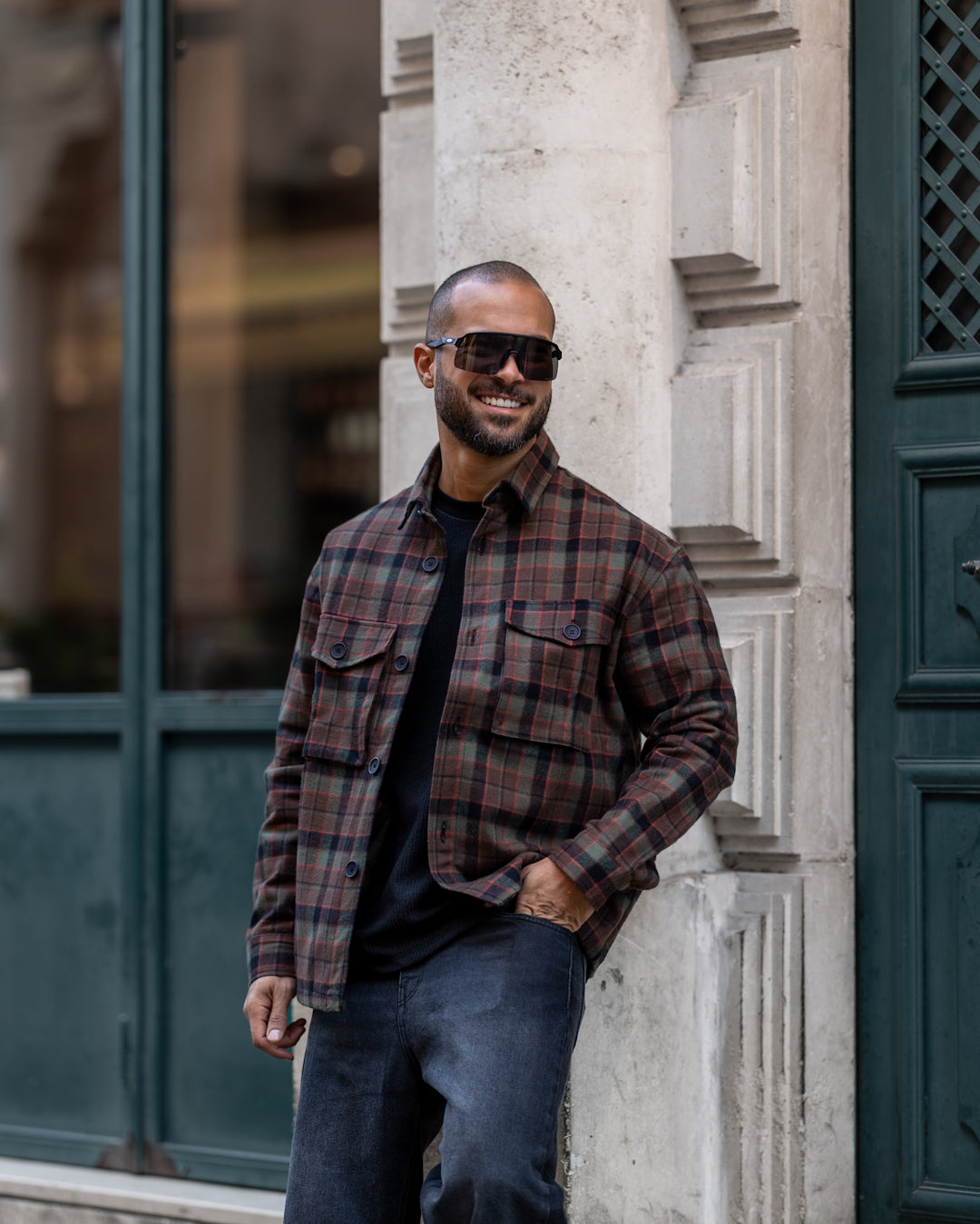 Stripped Gogh Shirt Long Sleeves With Two Pockets/2329