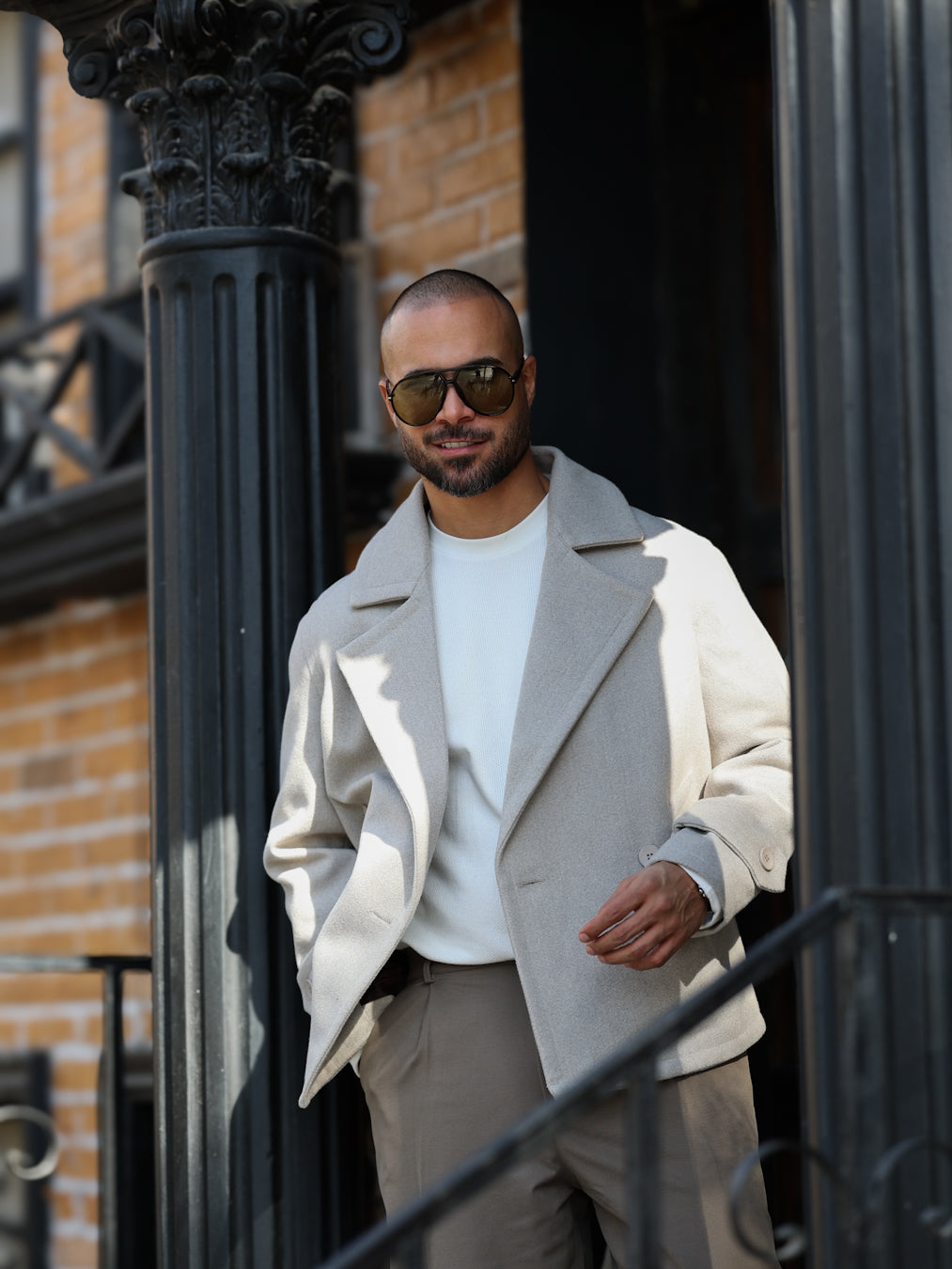 Basic Regular Fit Coat/3455