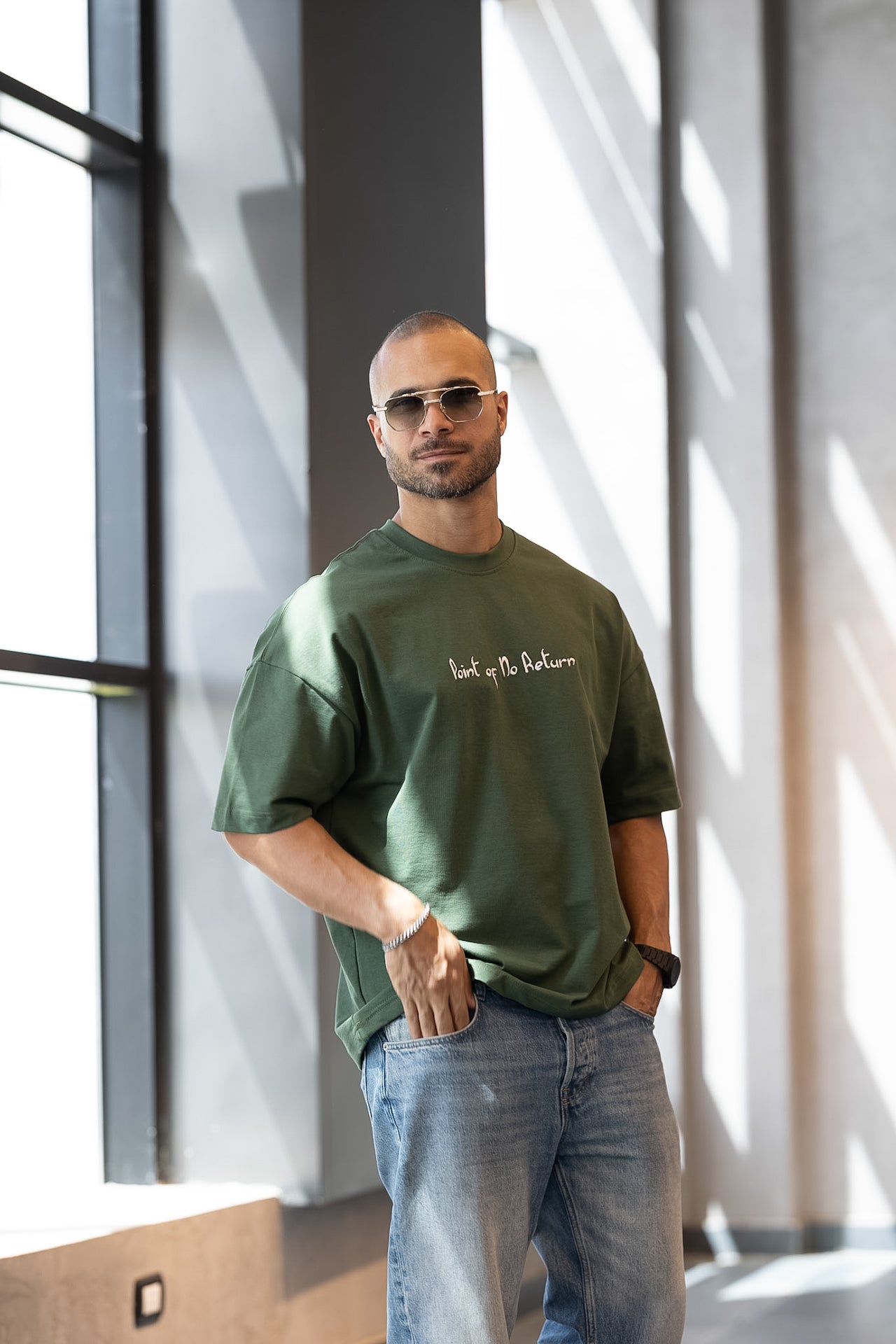 Relaxed Fit T-shirt With Embroidery Eagle/3328
