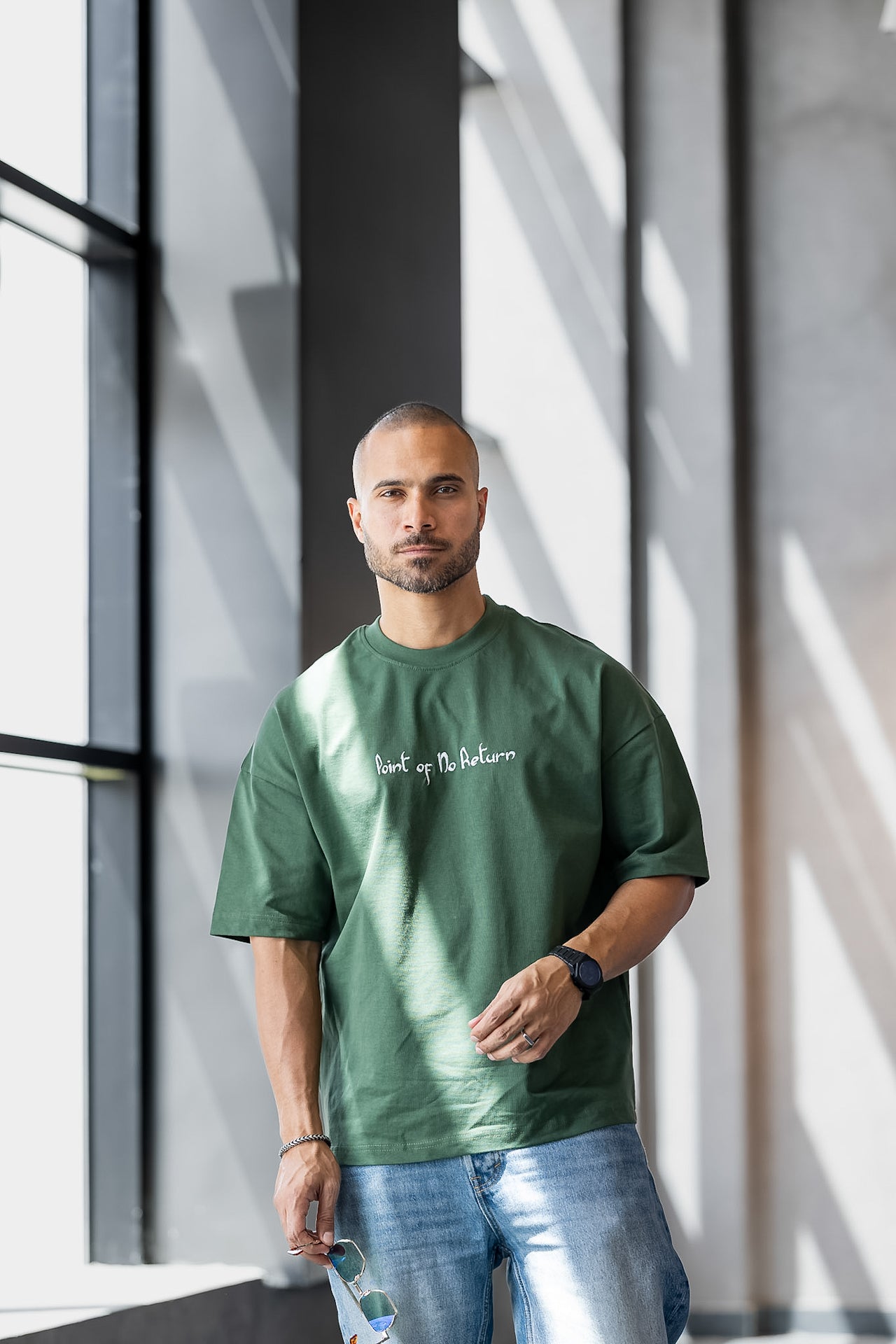 Relaxed Fit T-shirt With Embroidery Eagle/3328
