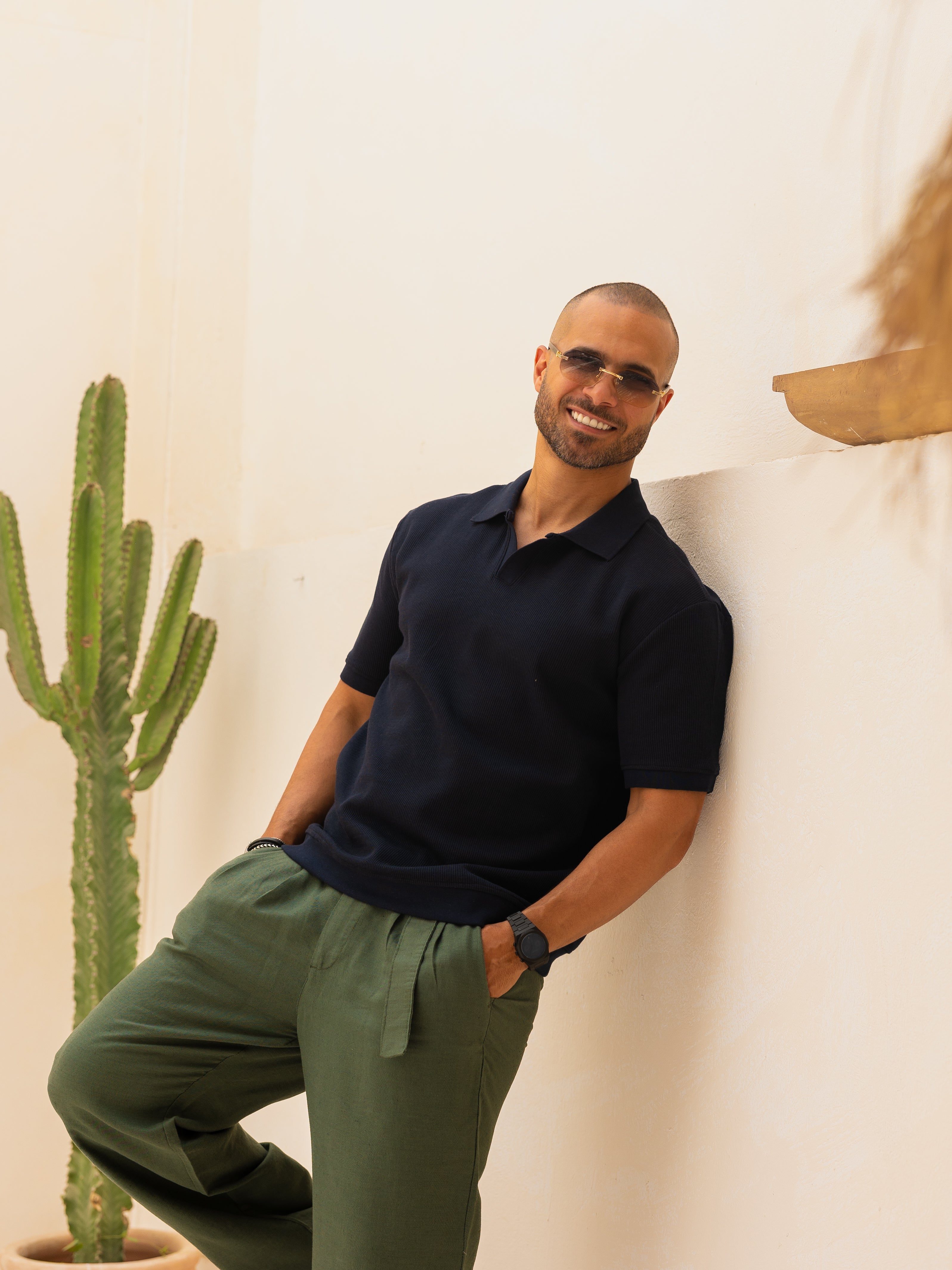 Basic Regular Fit Knitwear Polo Shirt/3341